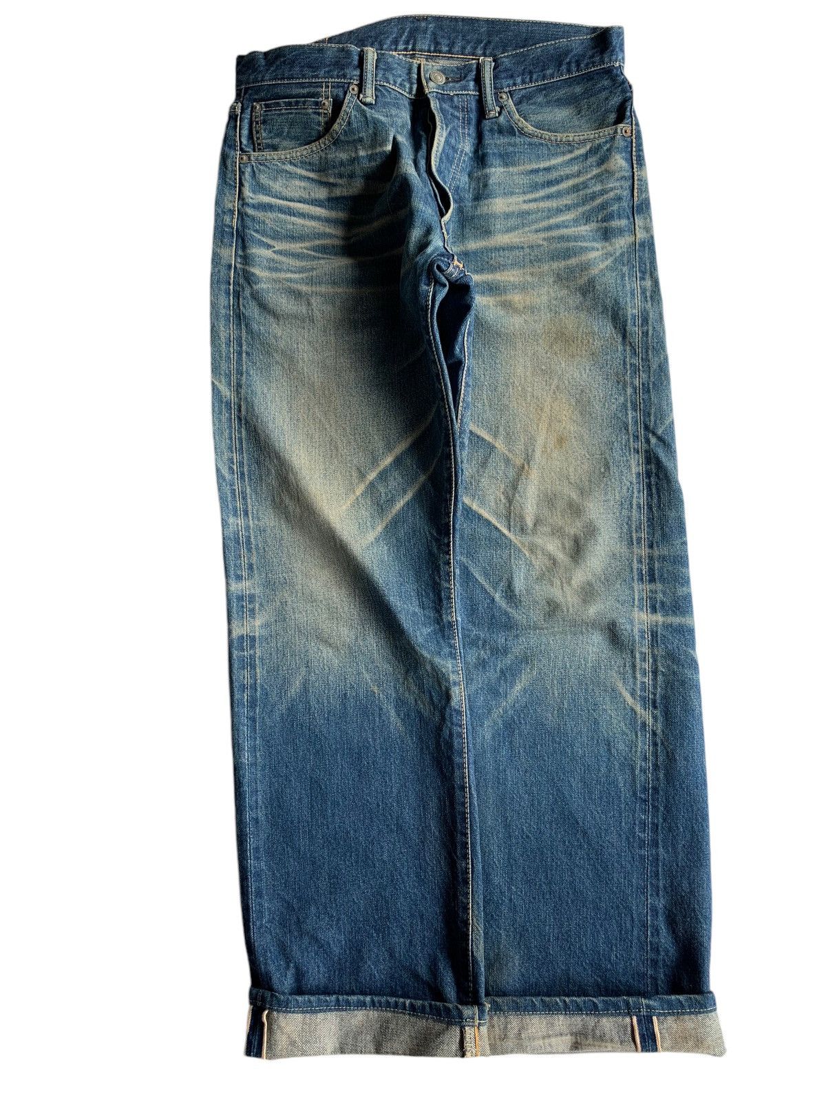 Kapital Vintage Eight-G Japanese Mudwash Selvedge Distressed Denim Size US 32 / EU 48 - 5 Thumbnail