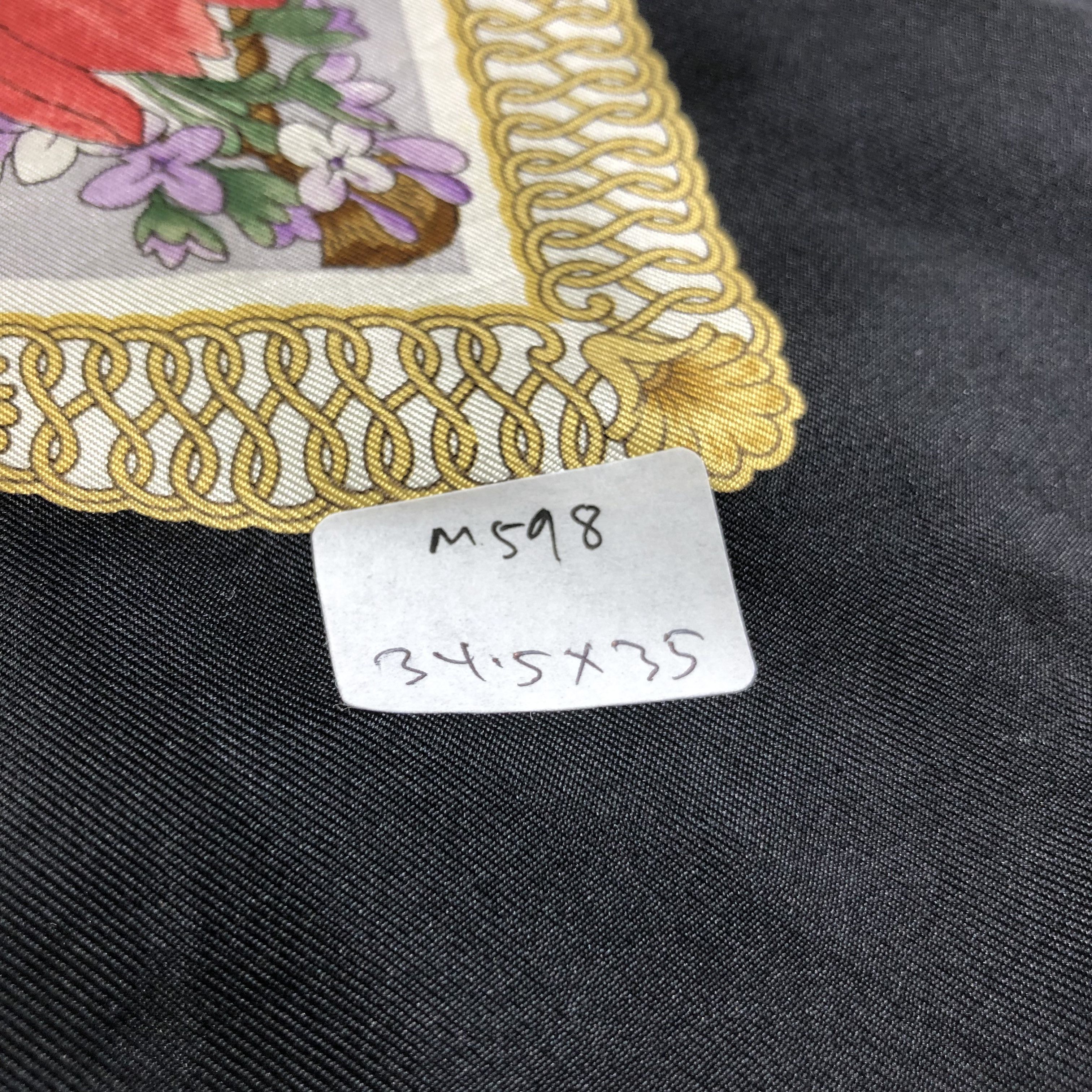Japanese Brand Dessin Musee Luxury Floral Silk Scarf M598 Size ONE SIZE - 8 Thumbnail