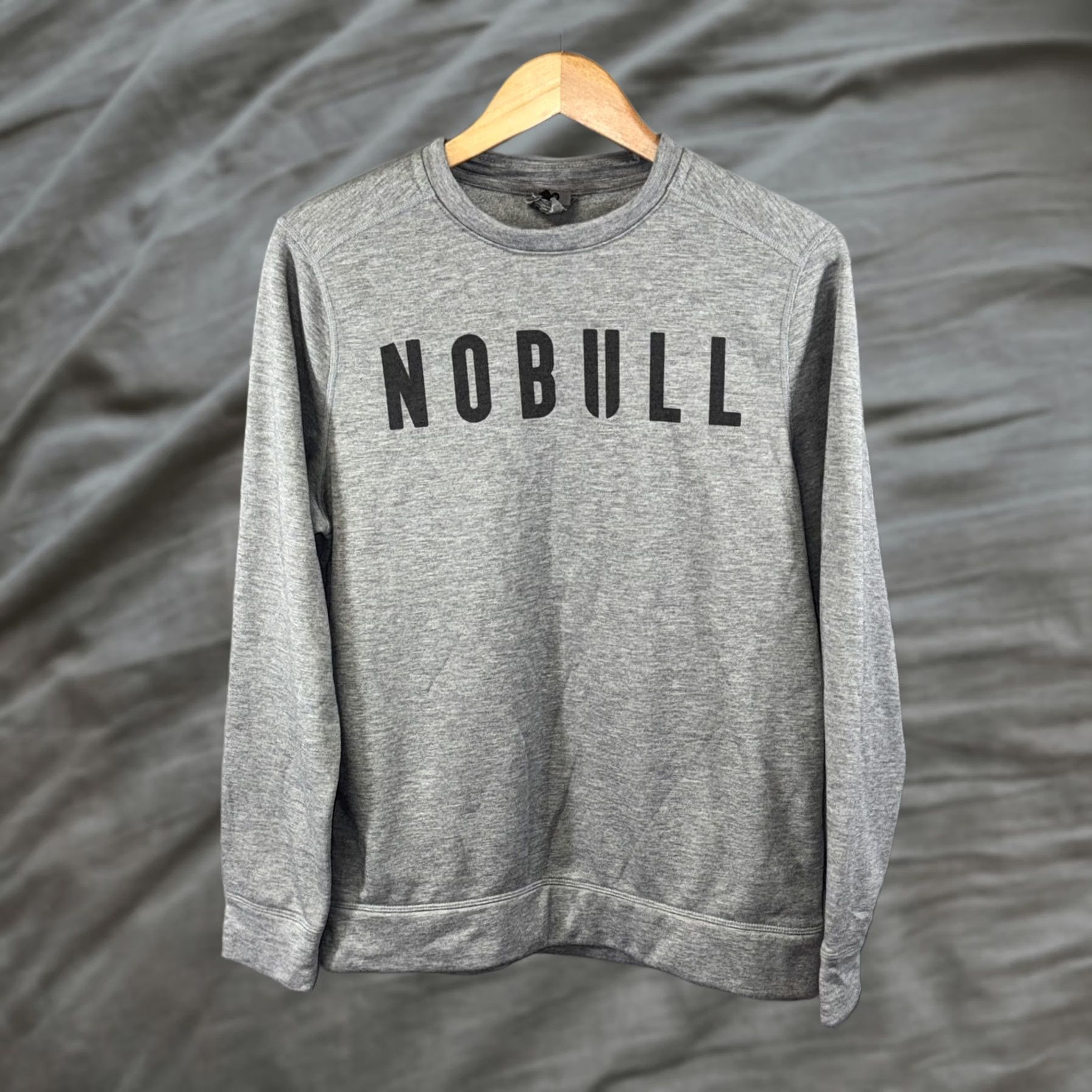 Vintage NOBULL Sweatshirt Mens M Crewneck Pullover Long Sleeve Gray Graphic Print Athletic Training Size US M / EU 48-50 / 2 - 1 Thumbnail