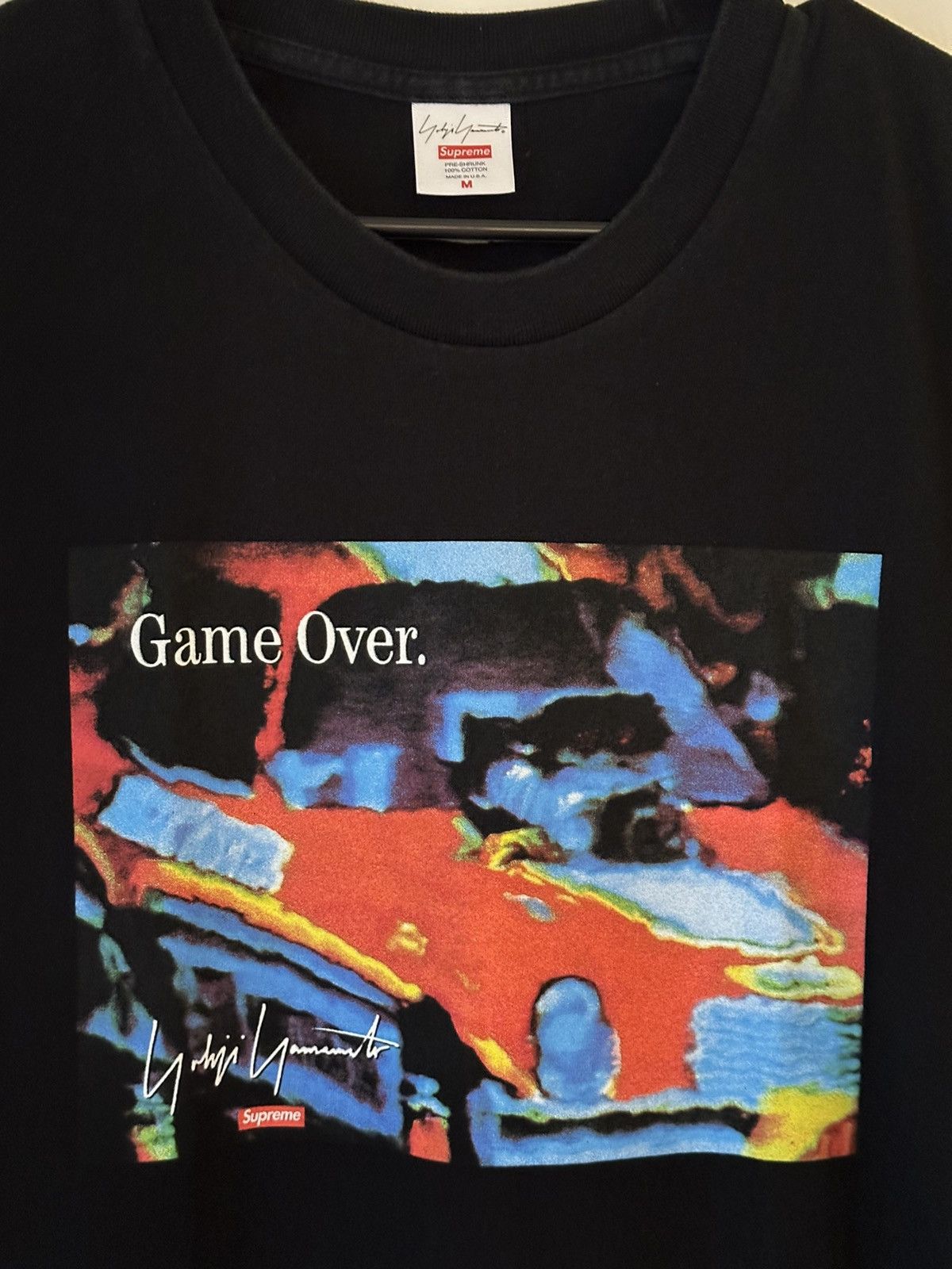 Supreme × Yohji Yamamoto Supreme Yohji Yamamoto Game Over Tee Size US M / EU 48-50 / 2 - 2 Thumbnail