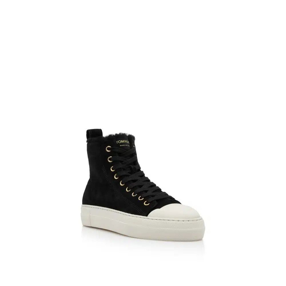 Tom Ford o1loc1c0125 W2879T Hi-Top Sneakers in Black Size US 8.5 / IT 38.5 - 2 Thumbnail