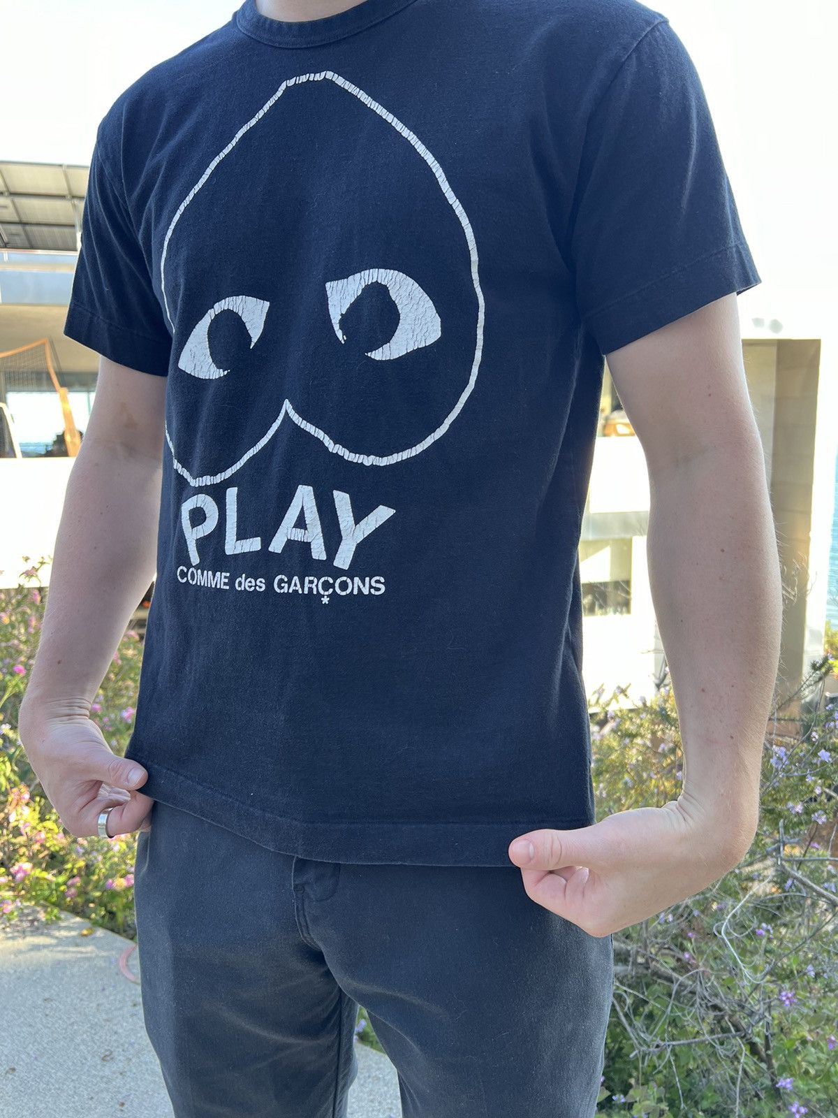 Comme des Garcons × Comme des Garcons PLAY Commes Des Garçons PLAY ‘Upside-down Heart’ Tee Size US L / EU 52-54 / 3 - 4 Thumbnail