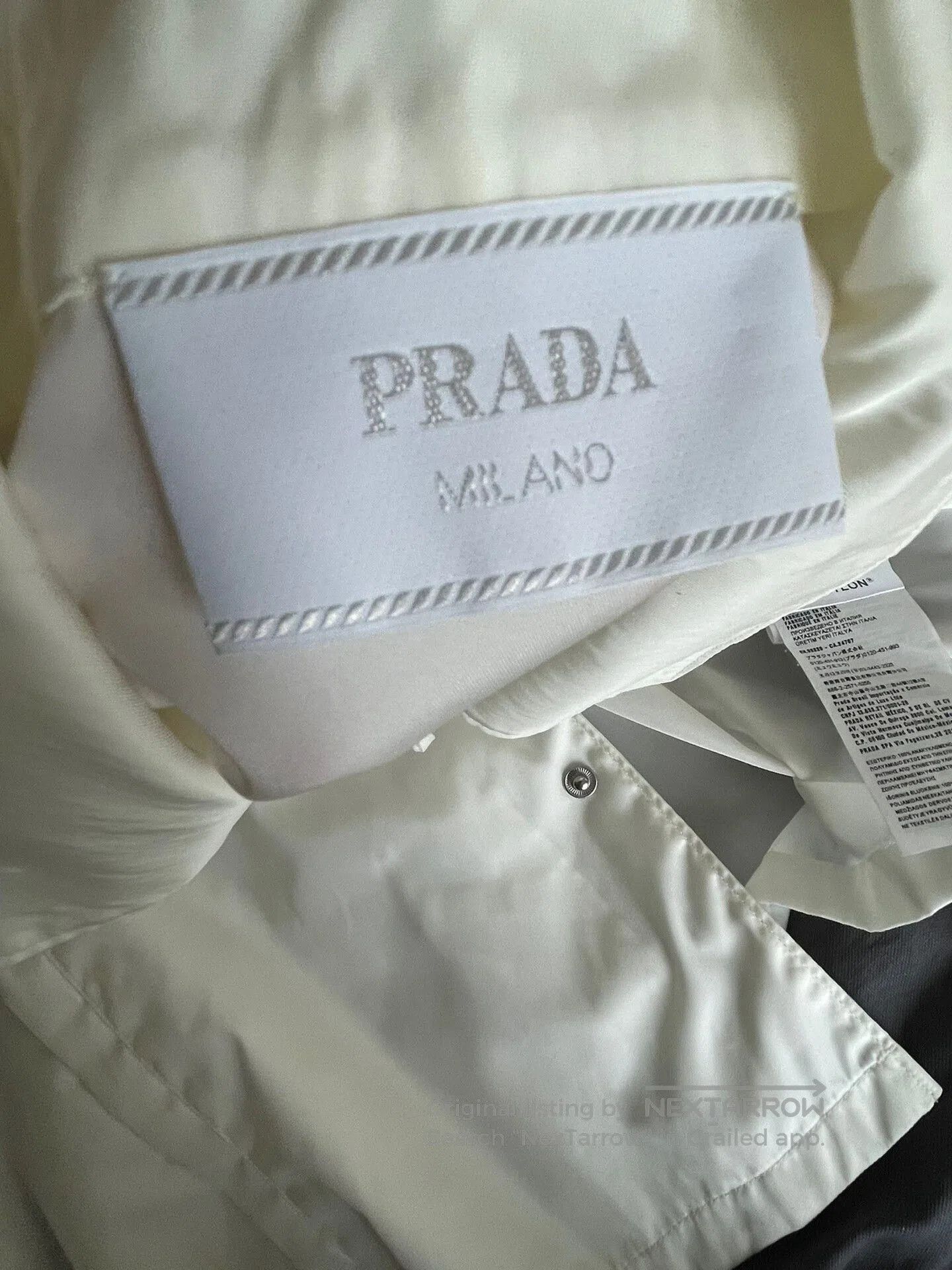 Prada prada recycled nylon shirt in white. Size US L / EU 52-54 / 3 - 5 Thumbnail