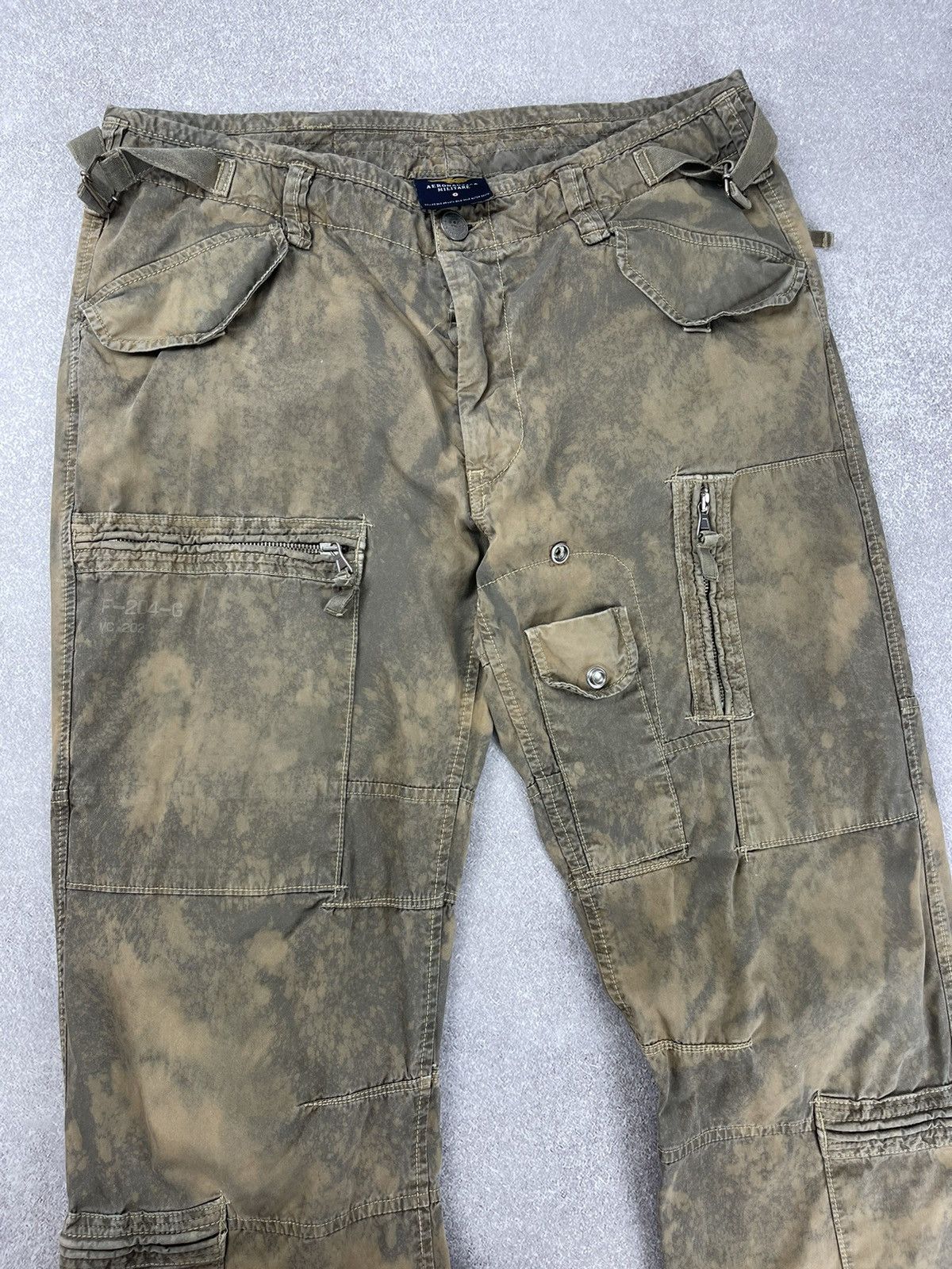 Aeronautica Militare Aeronautica Militare Custom Tie Dye Multipocket Cargo Pants Size US 33 - 3 Thumbnail