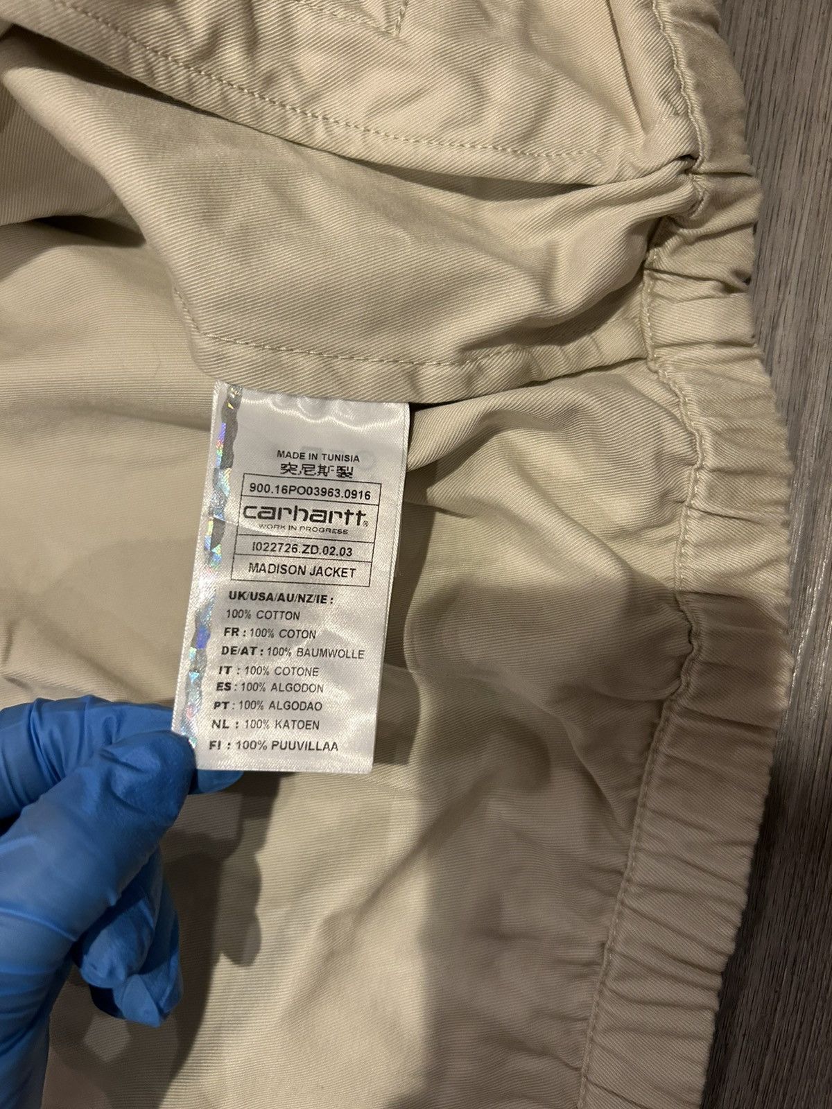Carhartt Wip Cream Carhartt WIP Duke lightweight jacket Size US M / EU 48-50 / 2 - 4 Thumbnail
