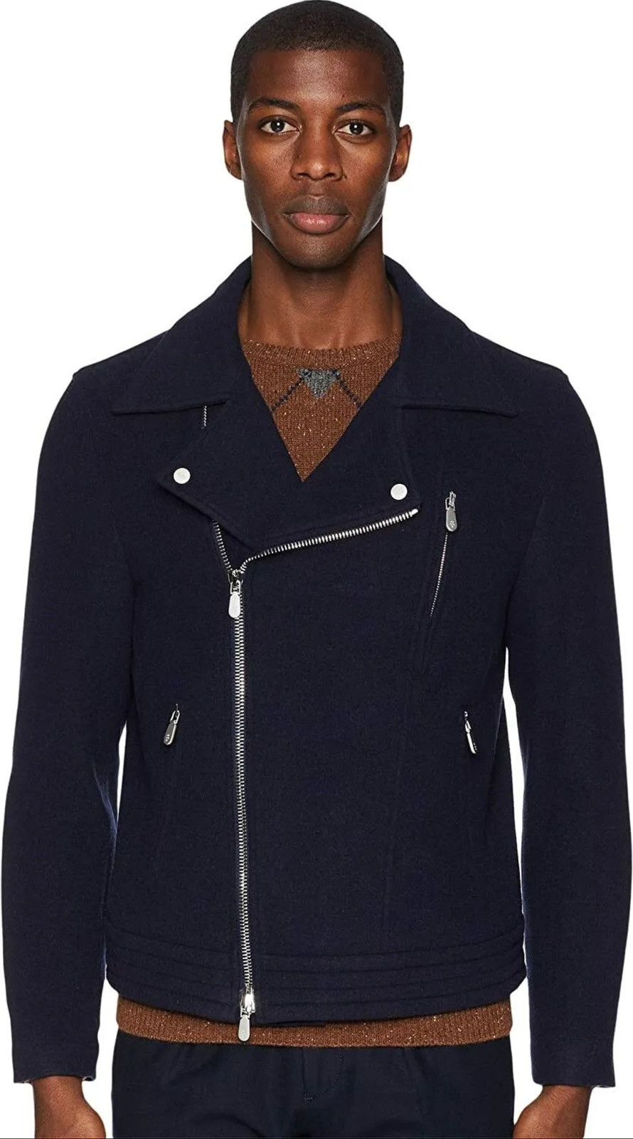 Elventy Wool Biker Jacket