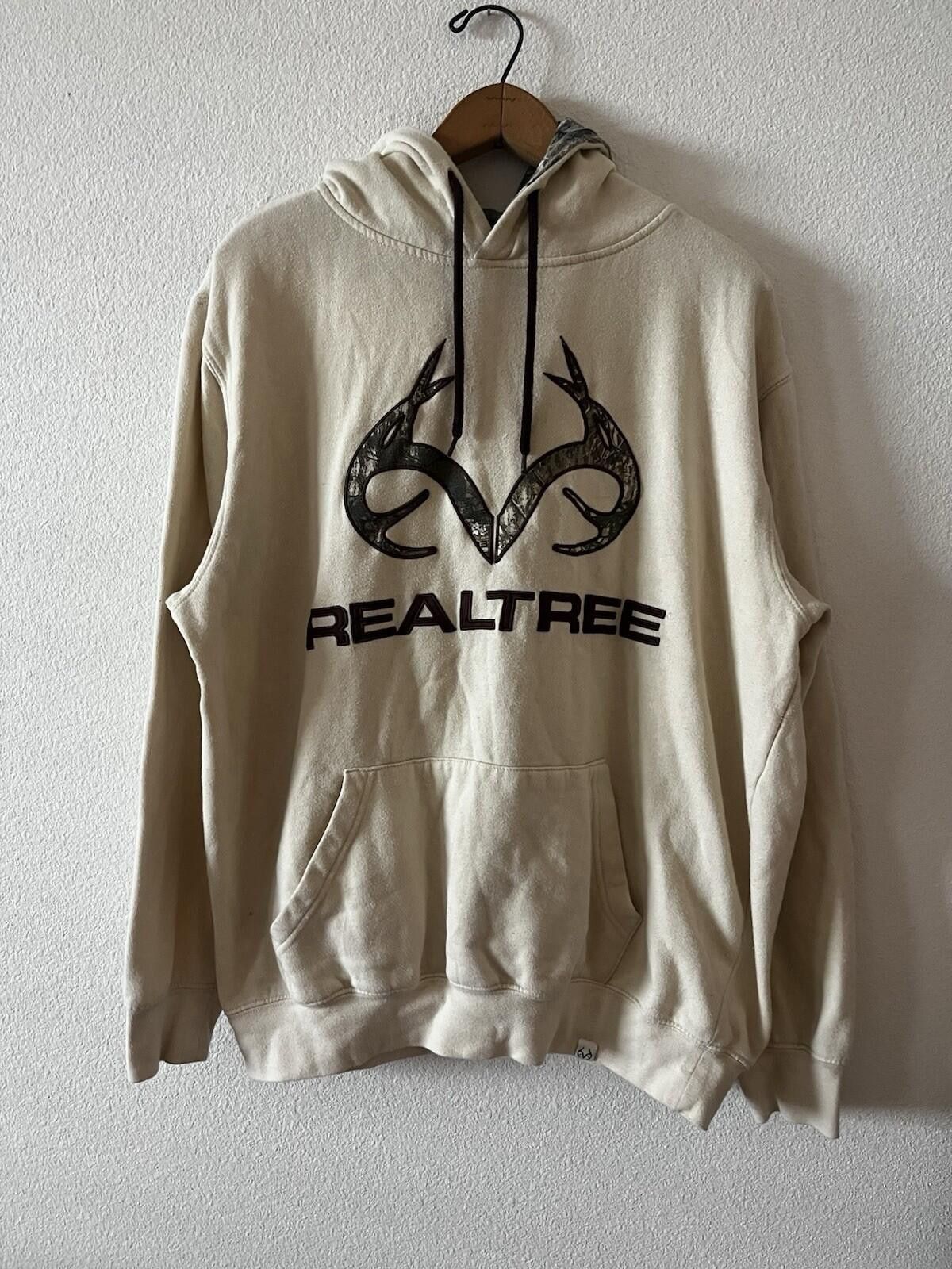 Realtree Realtree Camo Logo Pullover Hoodie Cream Mens Size Large Size US L / EU 52-54 / 3 - 1 Thumbnail