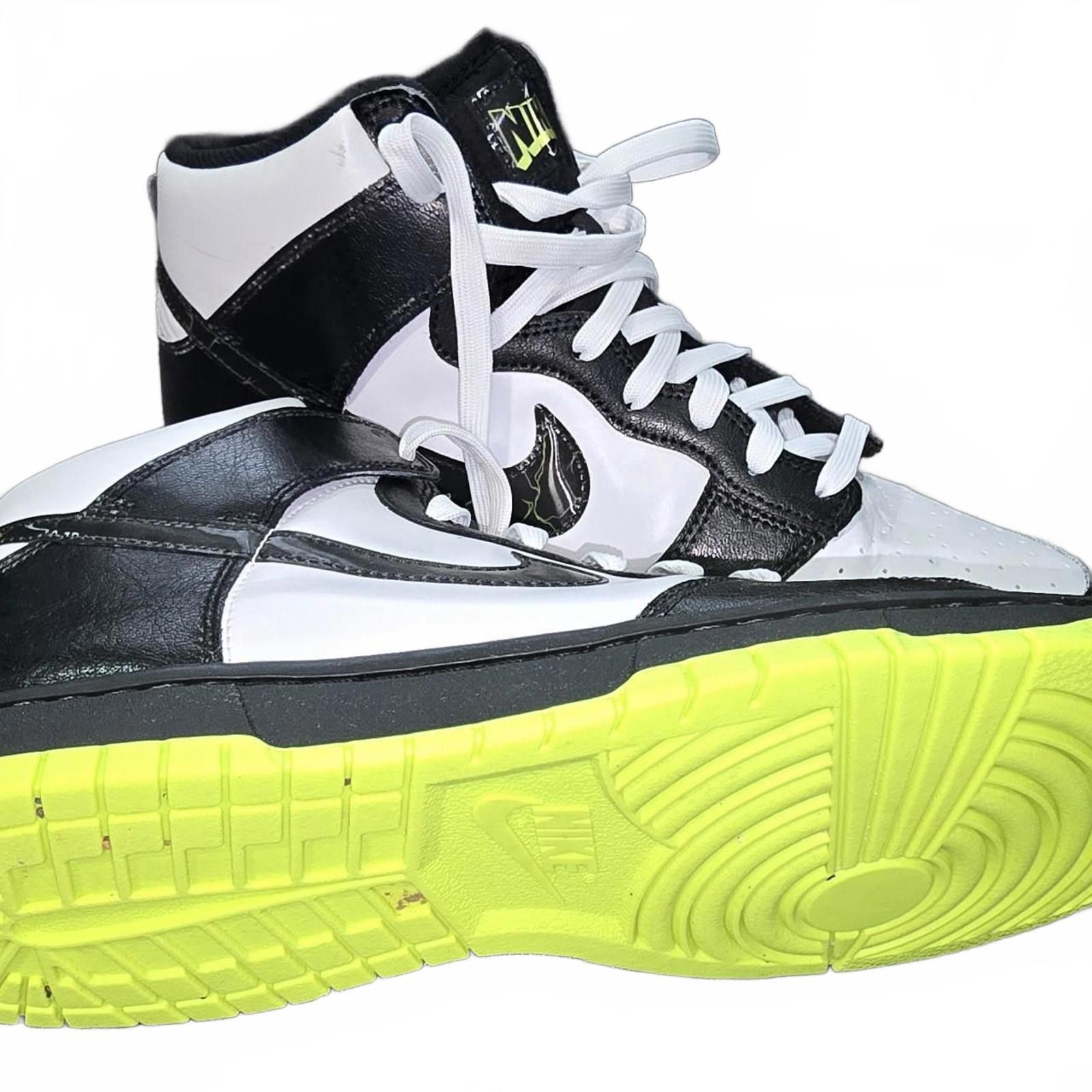 Nike Nike Dunk High Black White Volt mens Size 11.5 Size US 11.5 / EU 44-45 - 5 Thumbnail