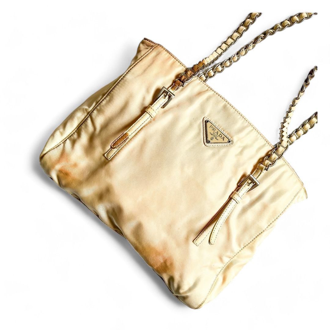 Prada Prada - Tesuto nylon chain tote bag shoulder bag Size ONE SIZE - 2 Thumbnail