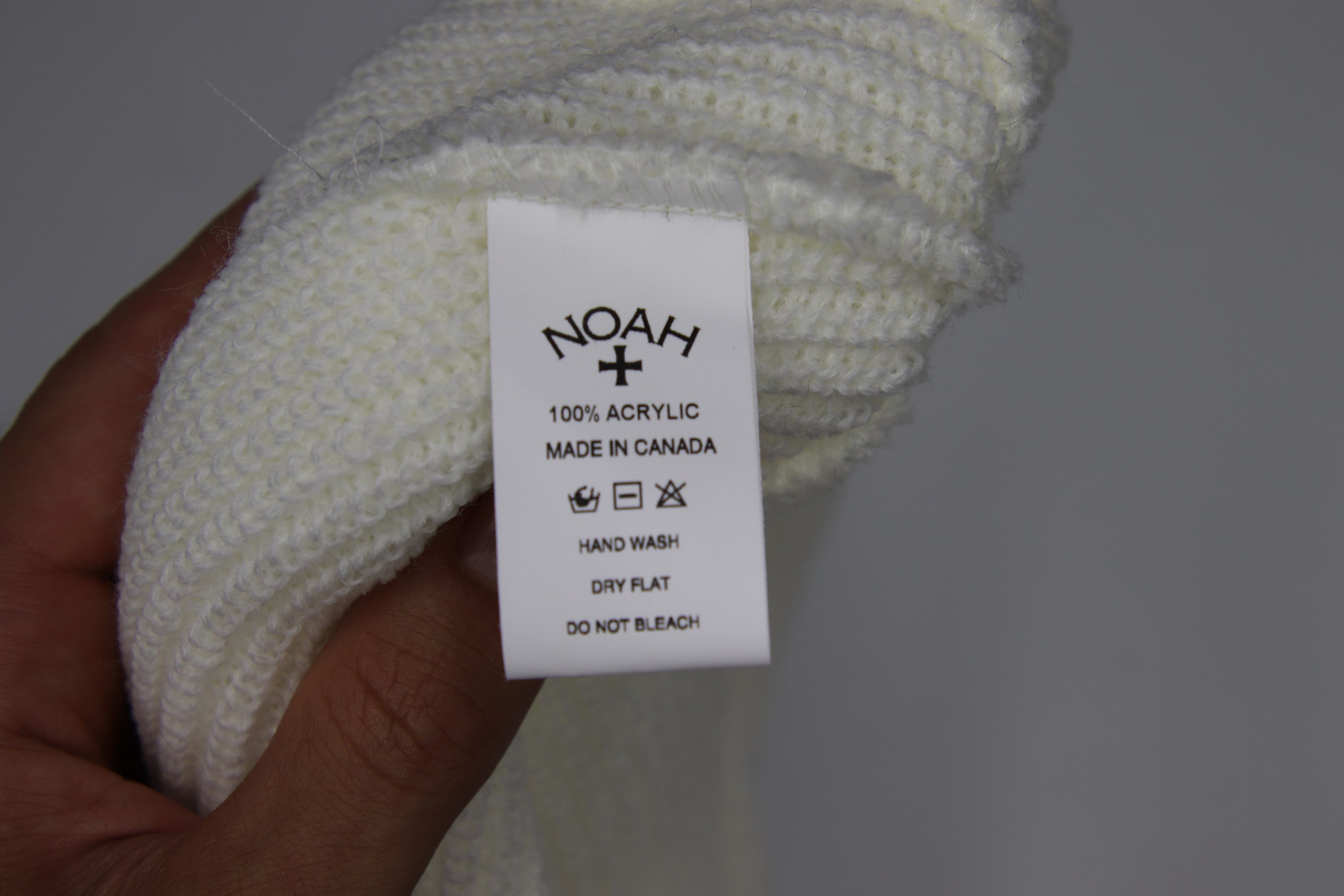 Noah Noah Winged Foot Logo Beanie White Size ONE SIZE - 3 Thumbnail