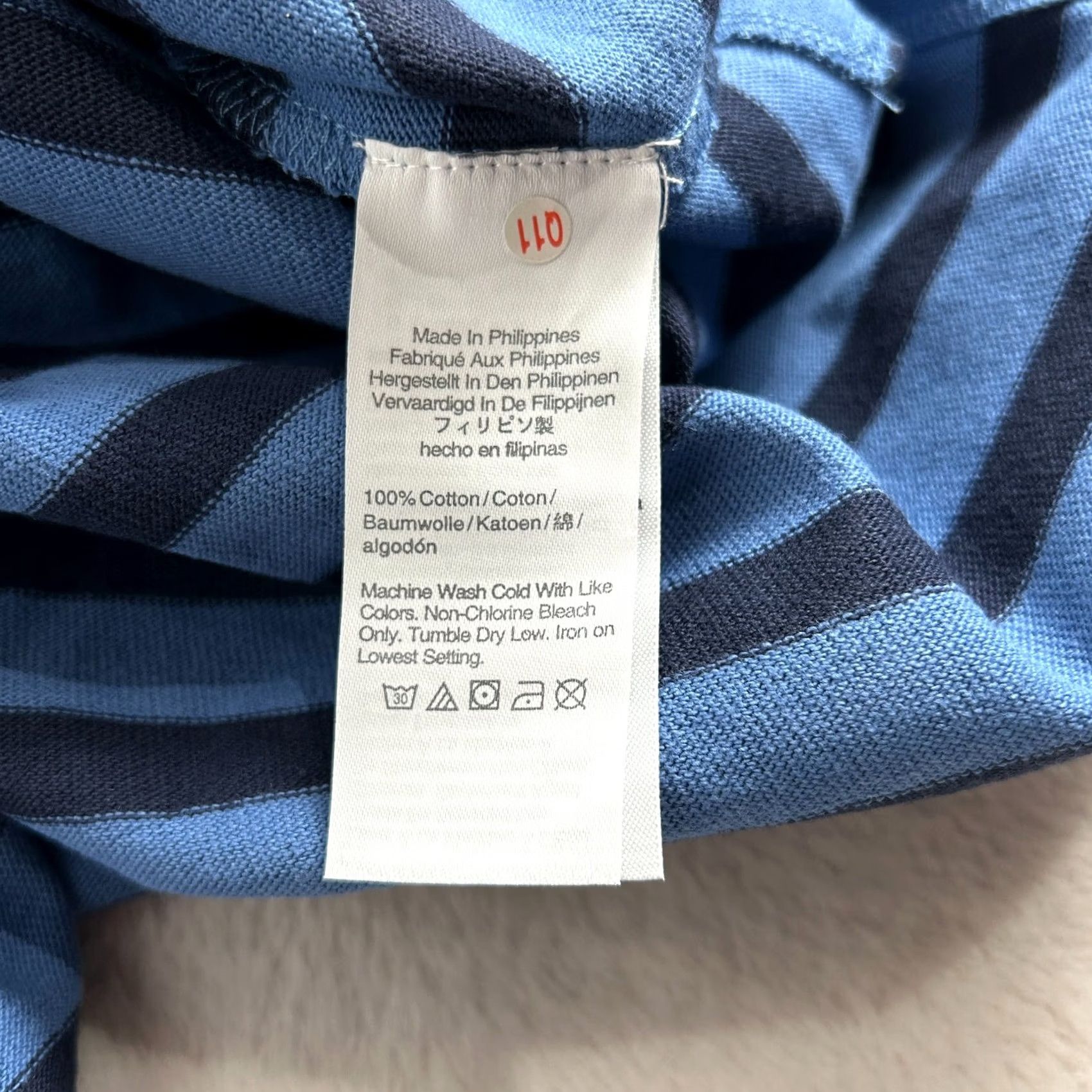 J.Crew NWT J.Crew Women Striped V-Neck Long Sleeve Tunic Top Medium Blue T-Shirt NWT BA38 Size M / US 6-8 / IT 42-44 - 4 Thumbnail