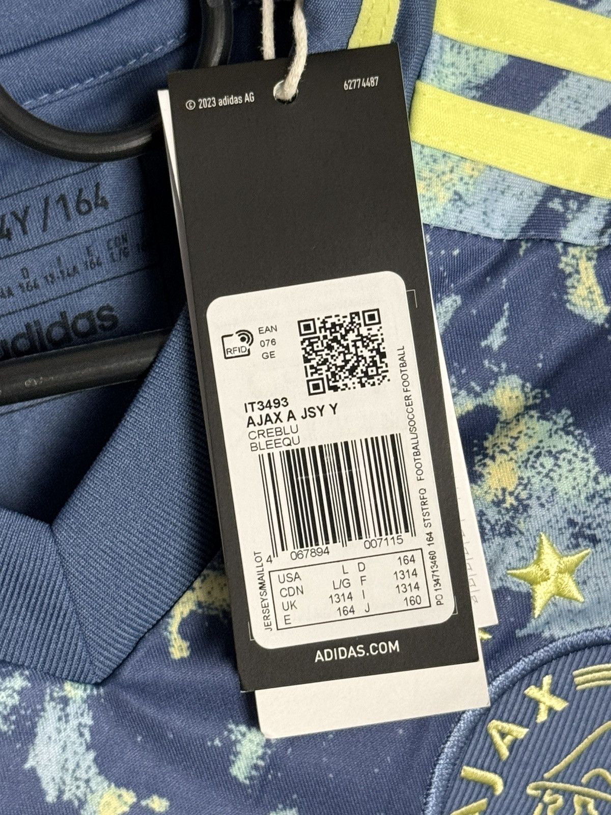 Adidas KIDS New Ajax 24/25 Away Godts Football Jersey T-Shirt Size US XS / EU 42 / 0 - 10 Thumbnail