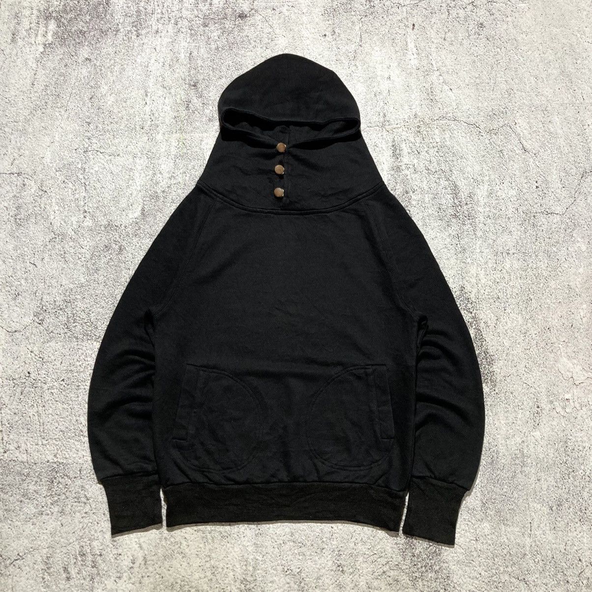 Japanese Brand 2000s Controcte Unique Pullover Hoodie Black Kapital Style Size US M / EU 48-50 / 2 - 1 Thumbnail