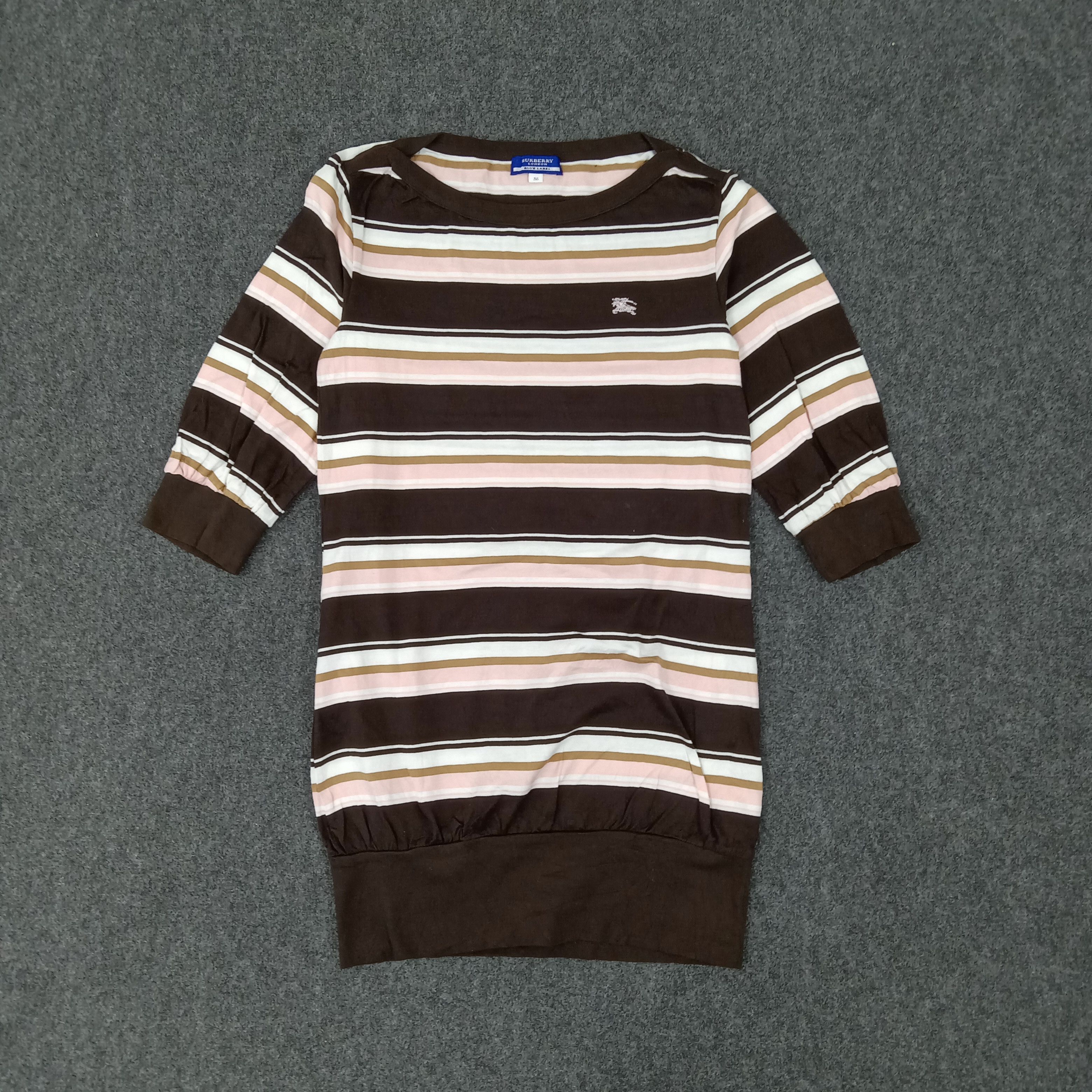 Burberry Burberry London Blue Label Stripes Tshirt Size XS / US 0-2 / IT 36-38 - 1 Thumbnail