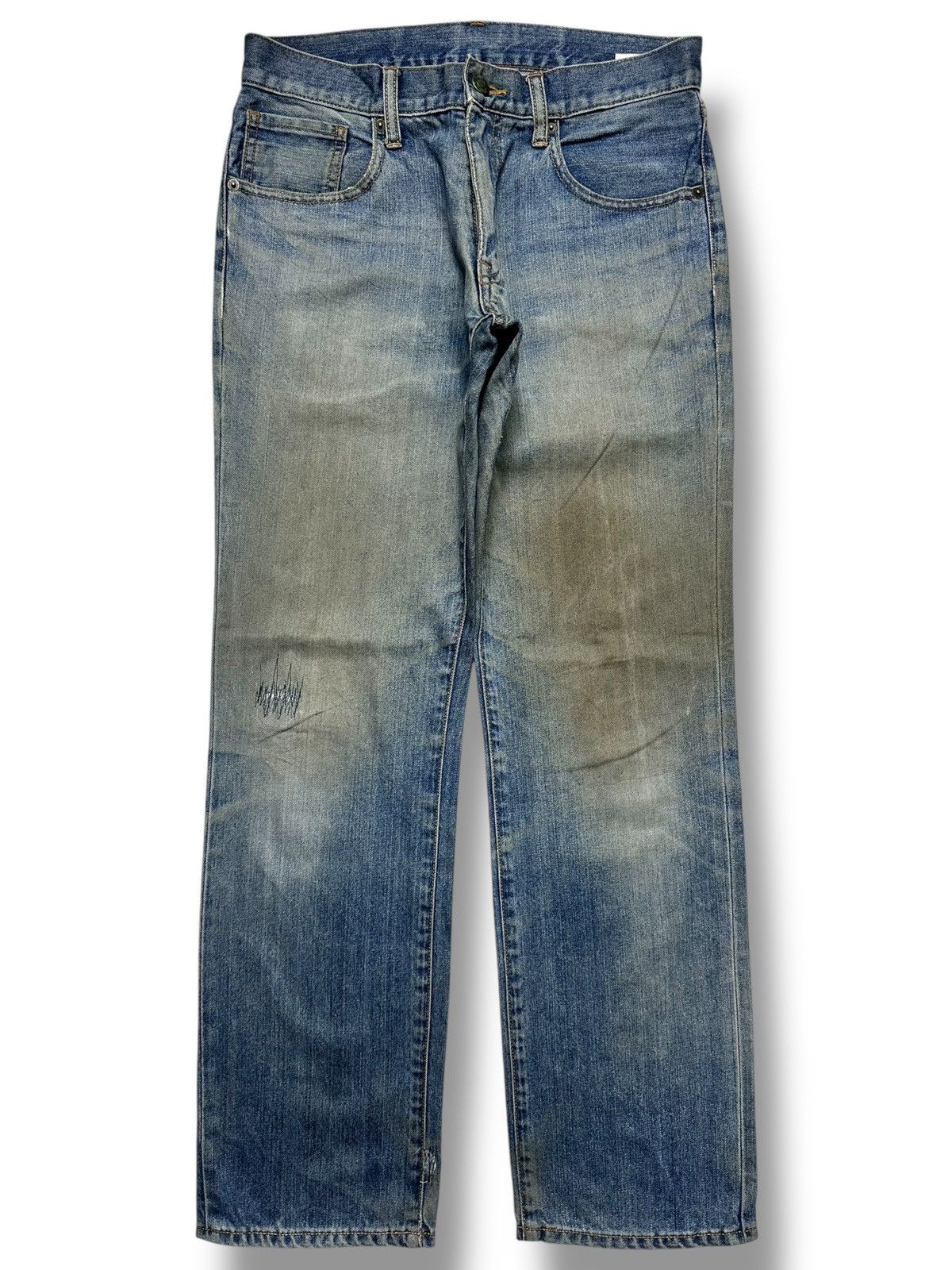 Japanese Brand Vintage TOPVALU Straight Leg with Mudwash and Faded Size US 31 - 1 Thumbnail