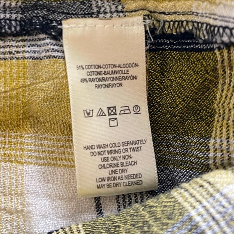 Anthropologie Anthropologie Maeve Embroidered Plaid Oversized Shirt XS/S Size XS / US 0-2 / IT 36-38 - 6 Thumbnail