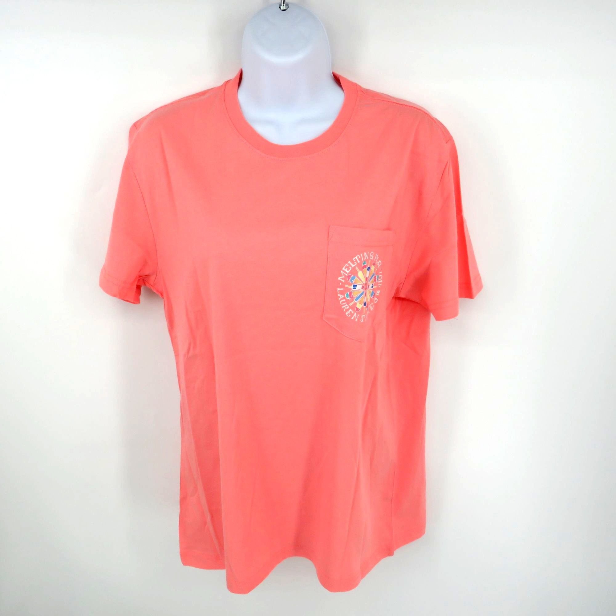 Other Lauren James Melting For You Women's Coral Graphic T-Shirt S Size S / US 4 / IT 40 - 1 Thumbnail
