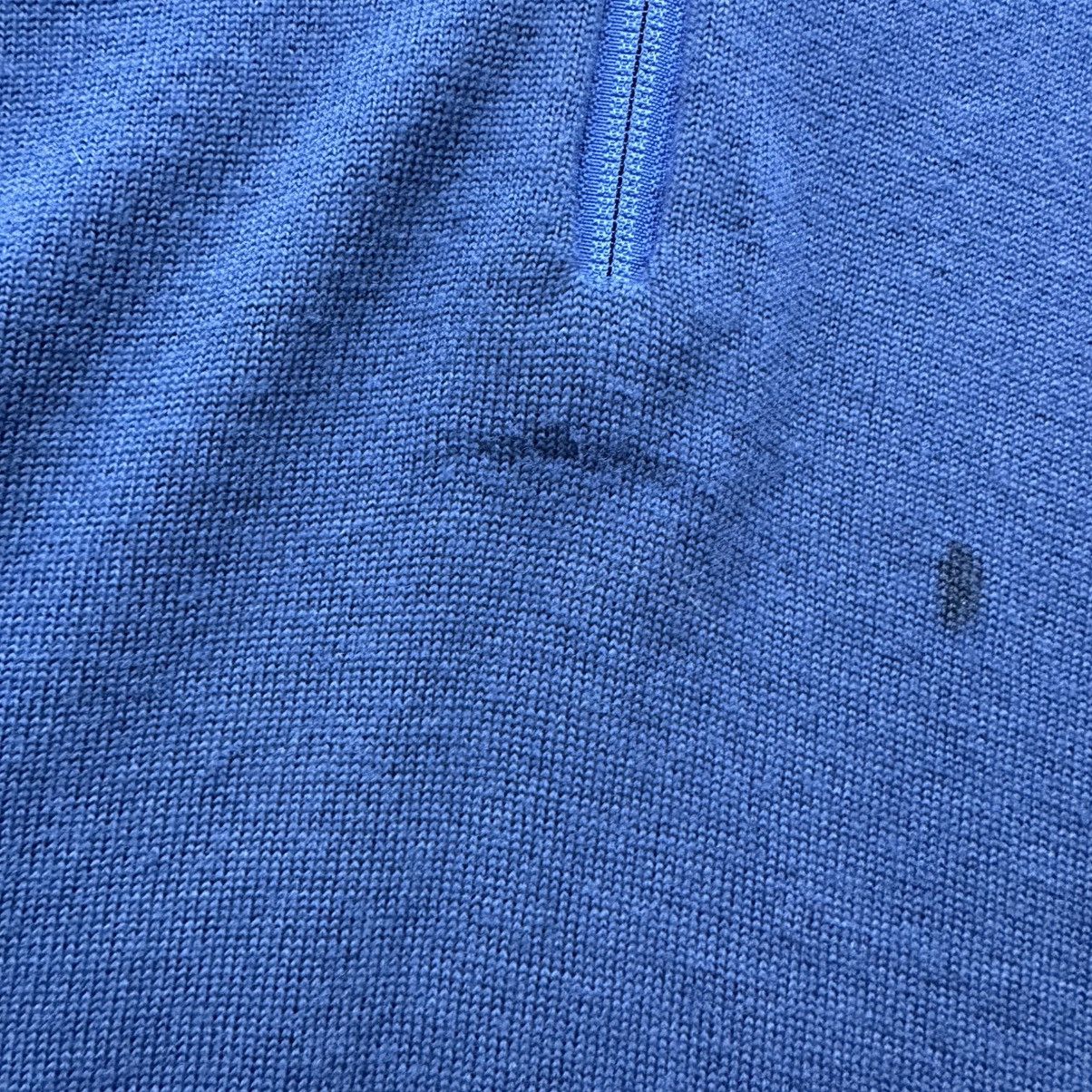 Patagonia Vintage Patagonia Merino Wool 1/4 Zip Sweater Men XL Blue Size US XL / EU 56 / 4 - 3 Thumbnail