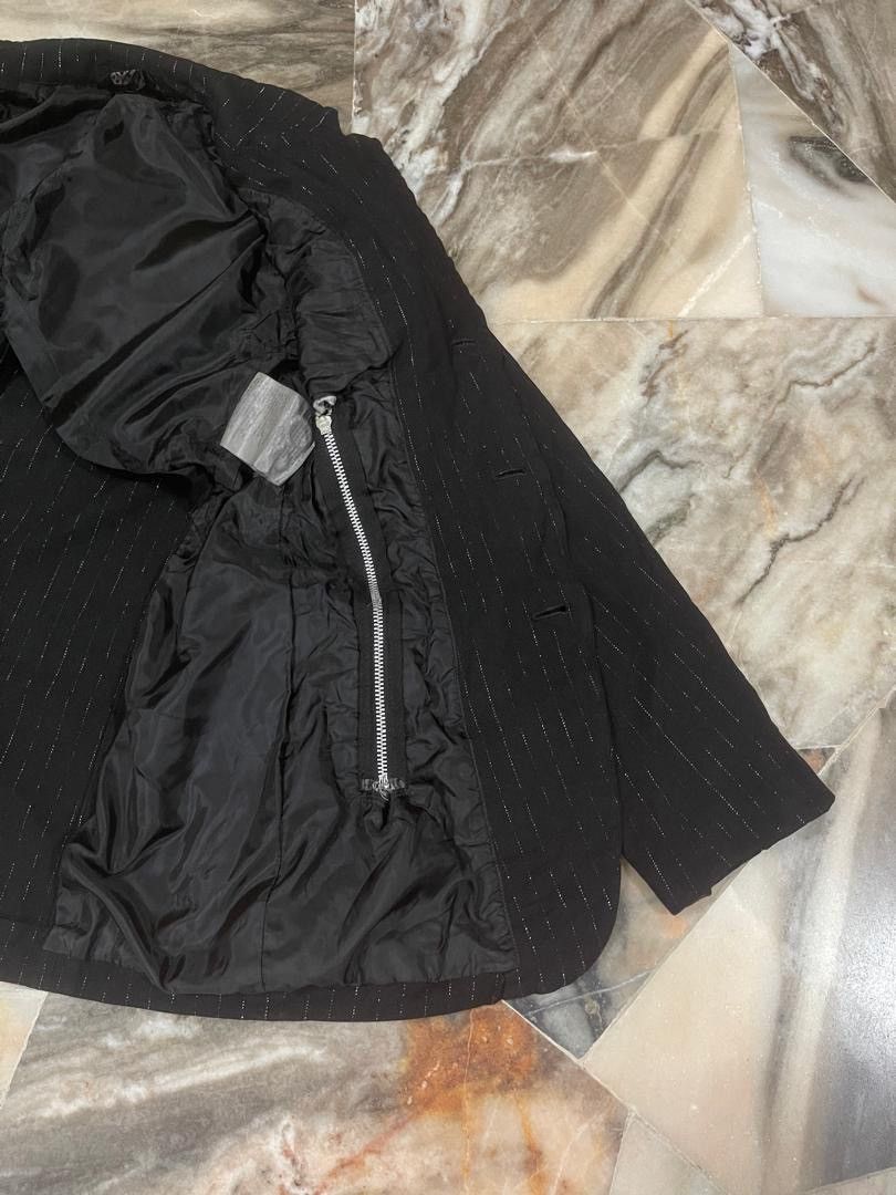 Comme des Garcons Comme des Garcons Punk Style Silver Stripe Casual Jacket Size US XS / EU 42 / 0 - 17 Thumbnail