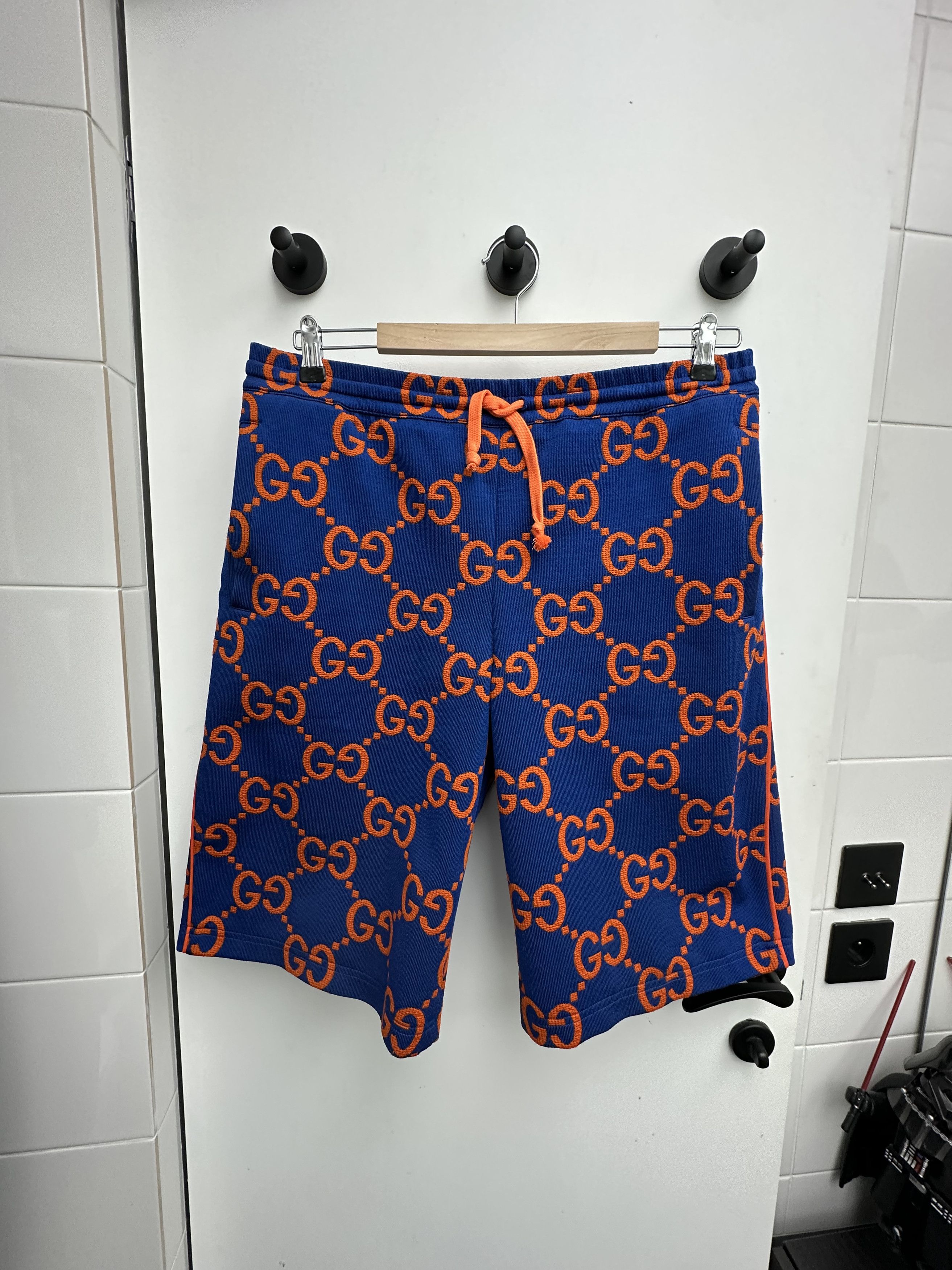 Blue gucci shorts sales