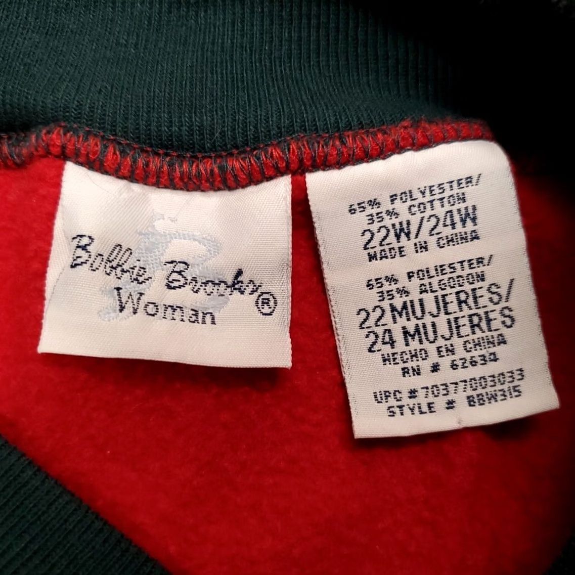 Vintage VINTAGE Christmas Sweater Womens 24w Red Noel Holiday Crewneck Pullover Retro 90s Mens Womens Boys Girls Size 3XL / US 20-22 - 5 Thumbnail