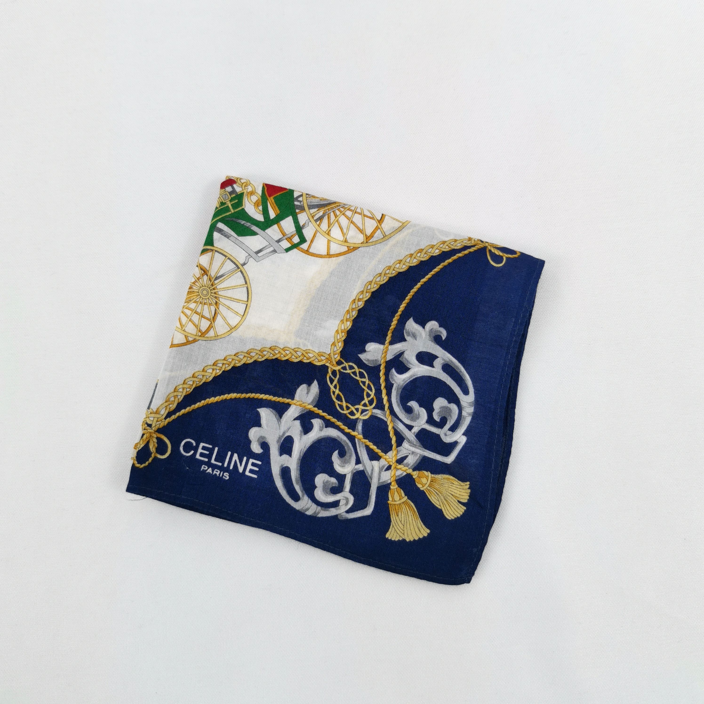 Celine Vintage Celine Handkerchief Neckerchief Bandana Size ONE SIZE - 3 Thumbnail