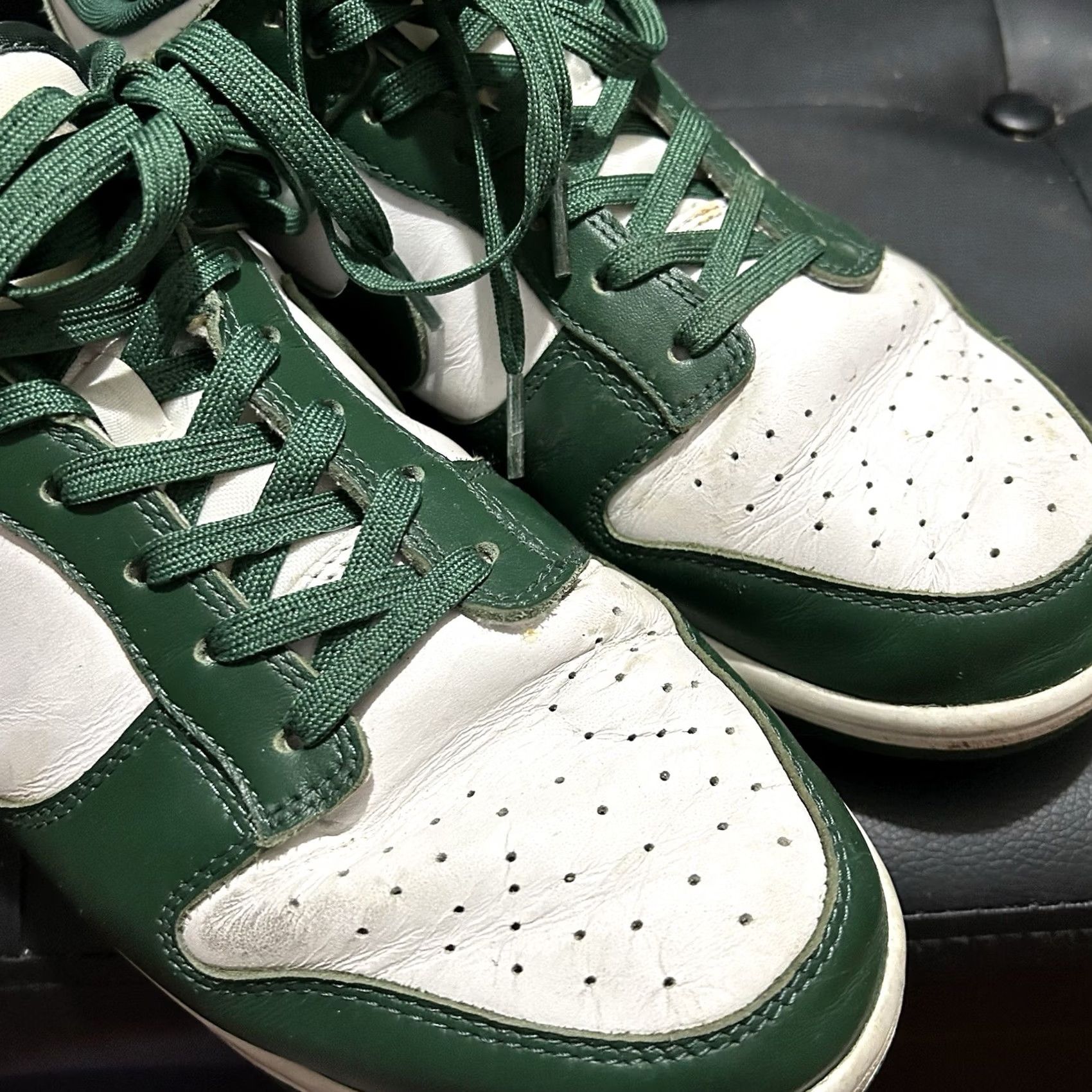 Nike Nike Dunk Low Michigan State Green Shoe 11 Mens Sneaker DD1391-101 Size US 11 / EU 44 - 4 Thumbnail