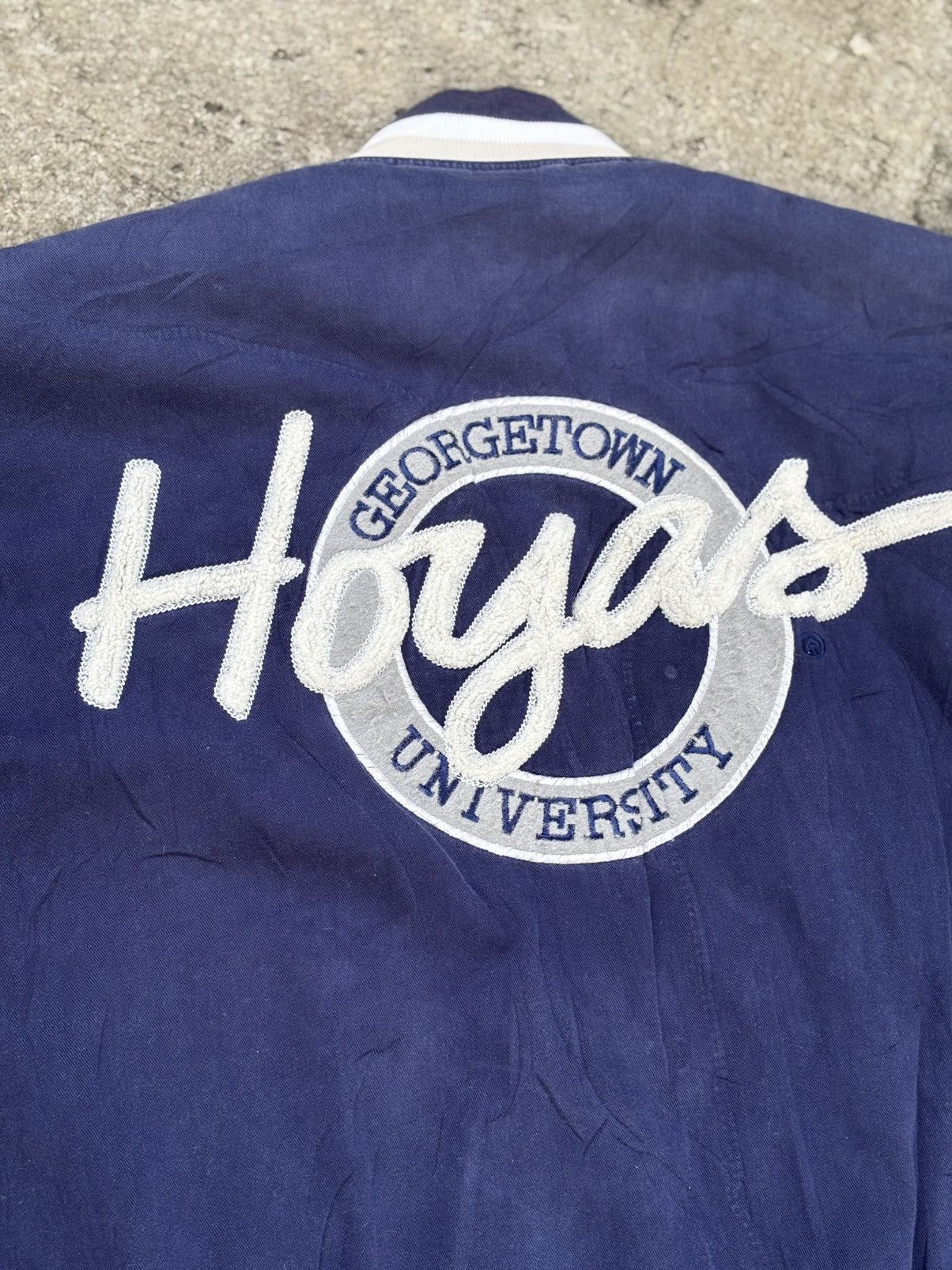 Vintage VINTAGE HOYAS COLLEGIATE VARSITY JACKET Size US XL / EU 56 / 4 - 7 Thumbnail
