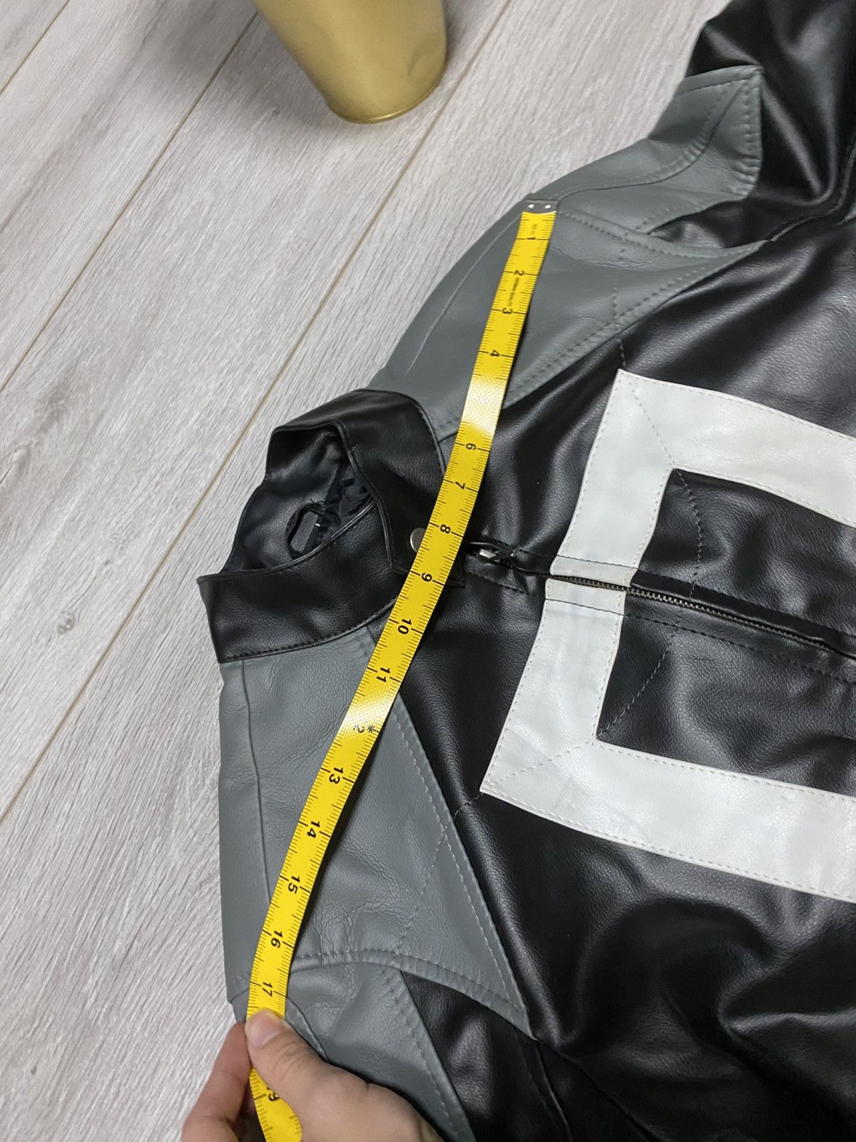 Vintage Ghost rider Robbie Reyes Inspire leather jacket black white Size US M / EU 48-50 / 2 - 15 Thumbnail
