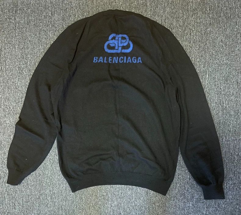 Balenciaga Balenciaga Black Wool Sweater-yf Size US L / EU 52-54 / 3 - 1 Thumbnail