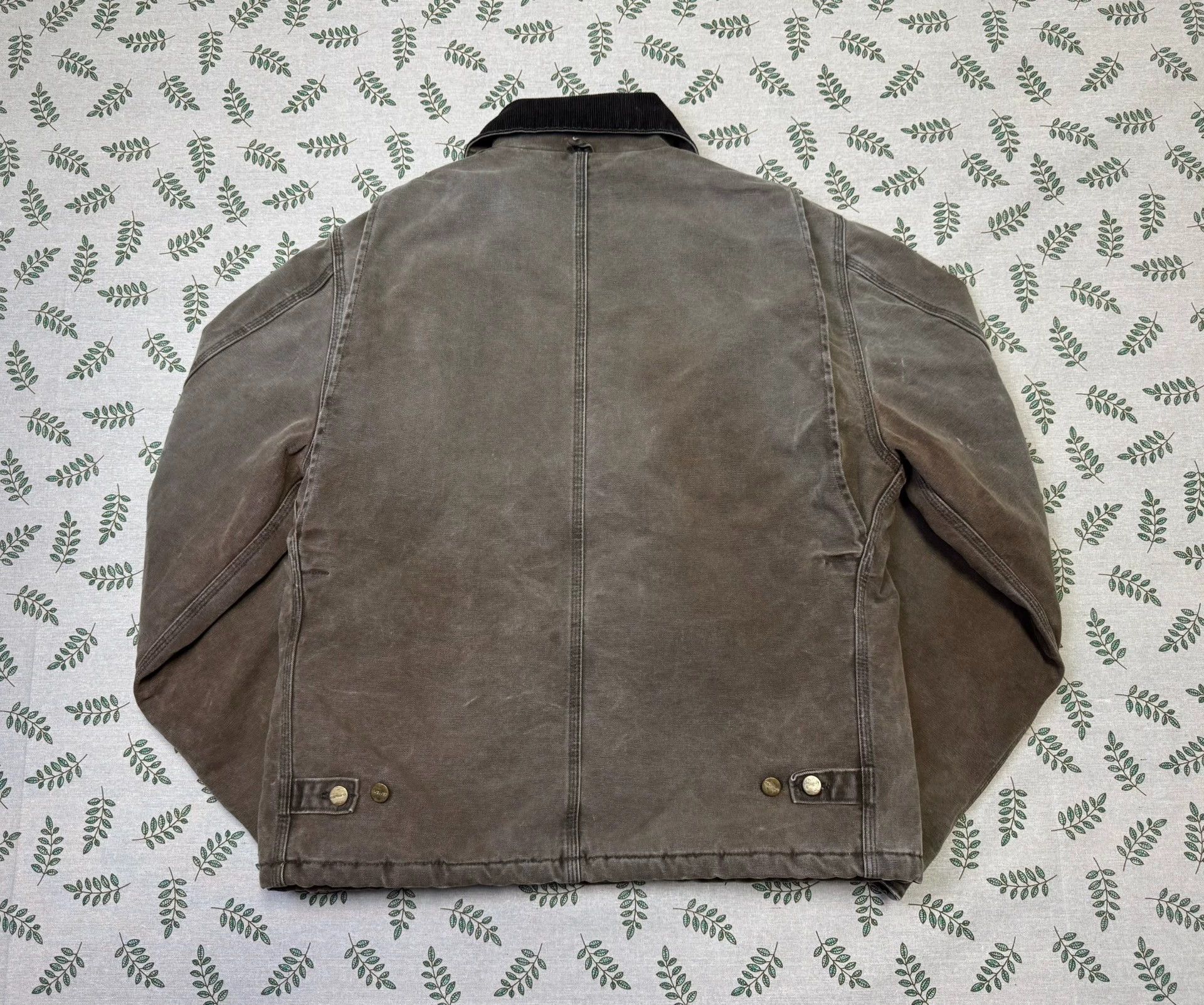Carhartt Vintage Carhartt J22 LT Maroon Heavy Washed Jacket Size US L / EU 52-54 / 3 - 5 Thumbnail