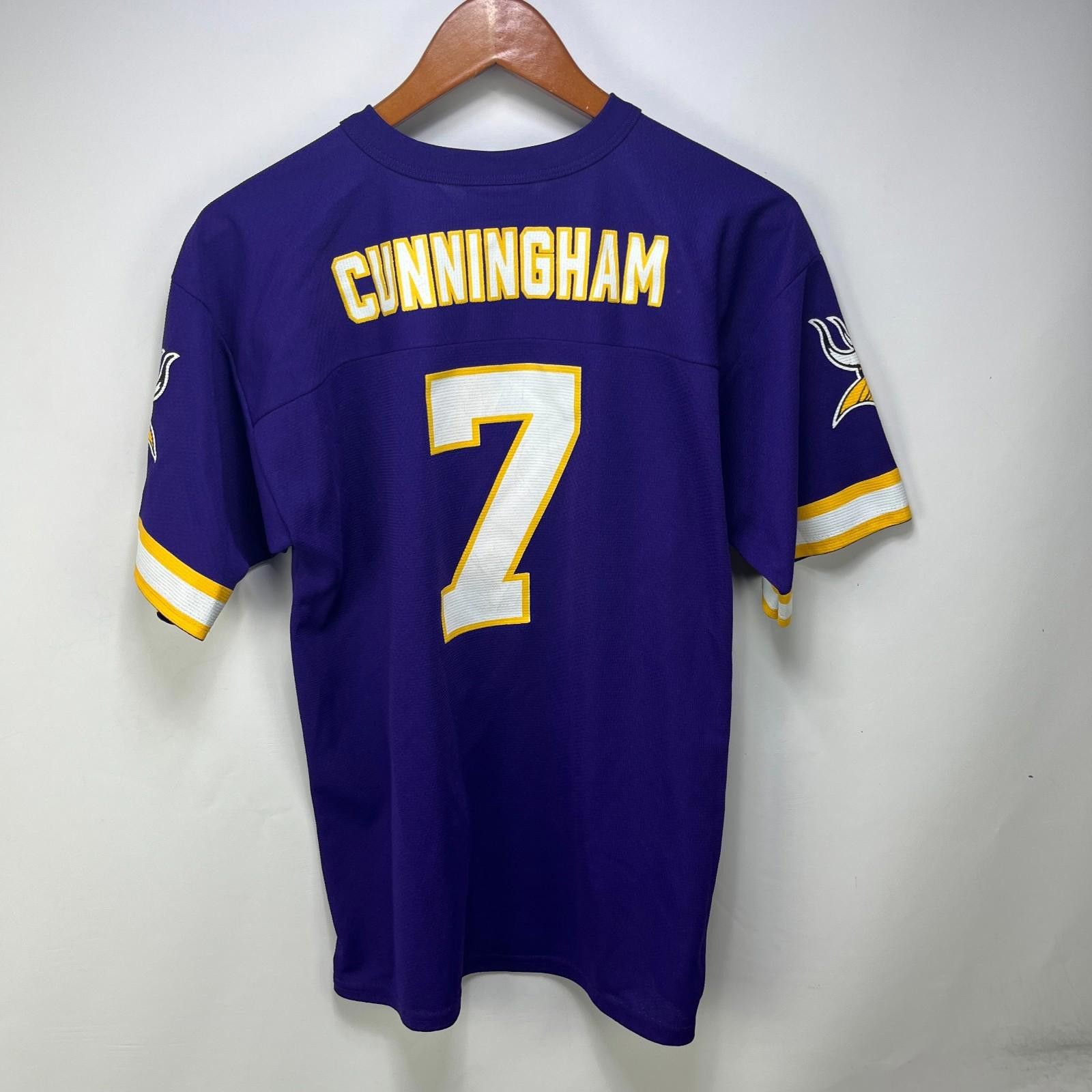 Reebok Vintage Minnesota Vikings NFL Cunningham Jersey Youth XL Size ONE SIZE - 6 Thumbnail