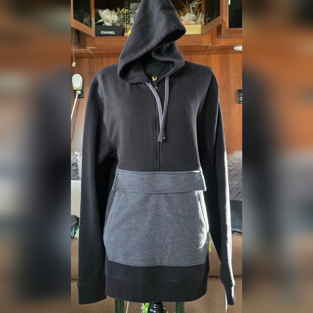 Tek Gear Tek Gear Black and Gray Hoodie with Front Pocket NWT Size US L / EU 52-54 / 3 - 1 Thumbnail