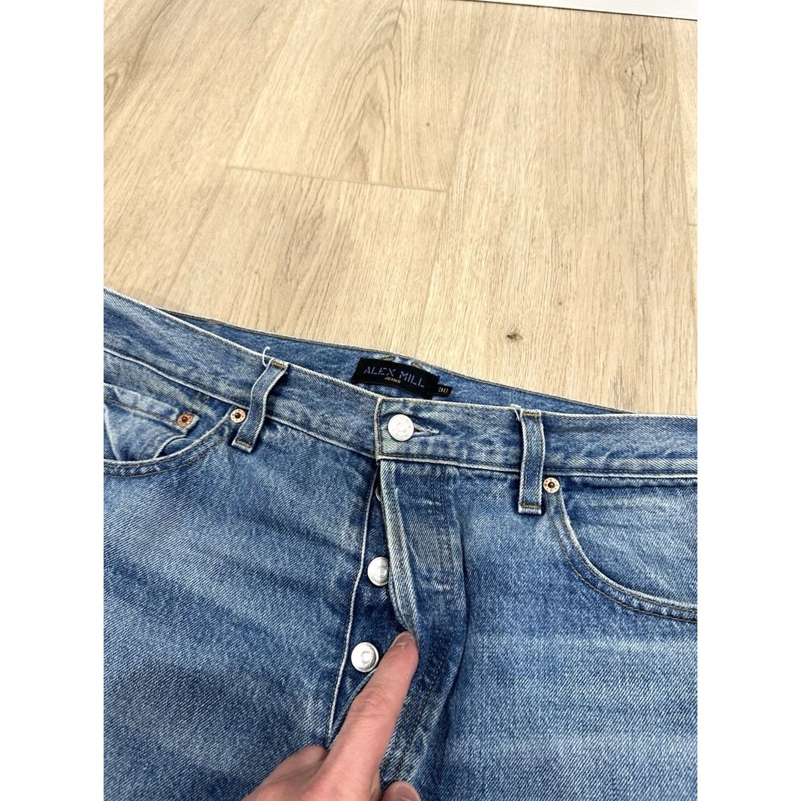 Alex Mill Alex Mill AM Original Denim Jeans 5 Pocket Size 36x29 Men Blue Regular Straight 29 Inseam Size US 36 / EU 52 - 6 Thumbnail