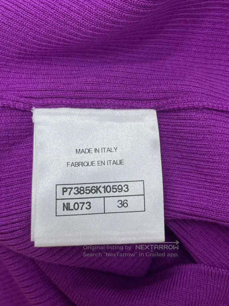 Chanel Chanel Purple double C wool knitted long sleeves Size XS / US 0-2 / IT 36-38 - 5 Thumbnail