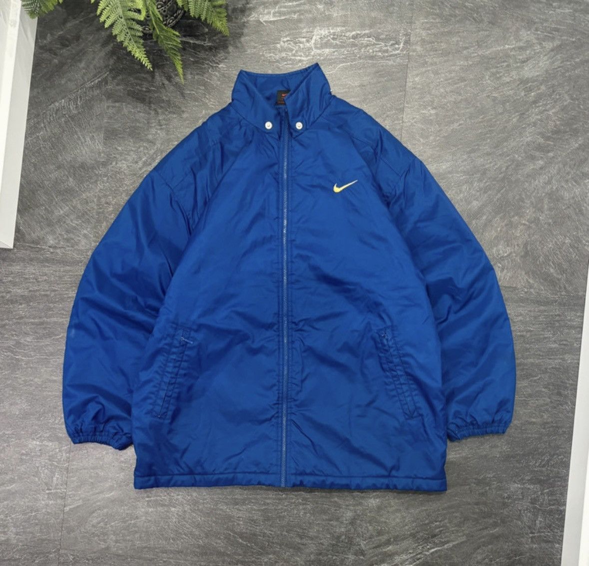 Nike 90s Vintage Double Big Swoosh Logo Oversized Down Jacket Size US M / EU 48-50 / 2 - 3 Thumbnail