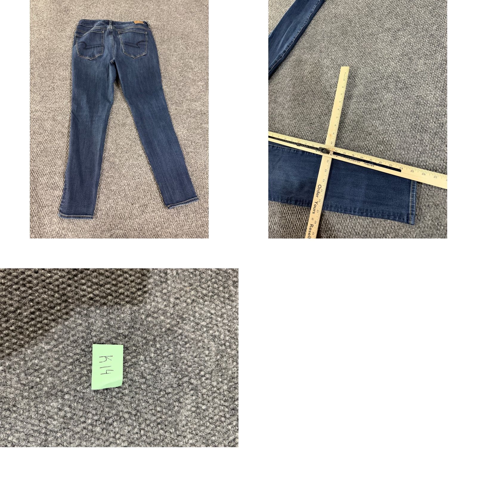 American Eagle Outfitters American Eagle Jeans Womens 8 Jegging Ankle Zip Stretch Denim Shirt? Size 30" / US 8 / IT 44 - 8 Thumbnail