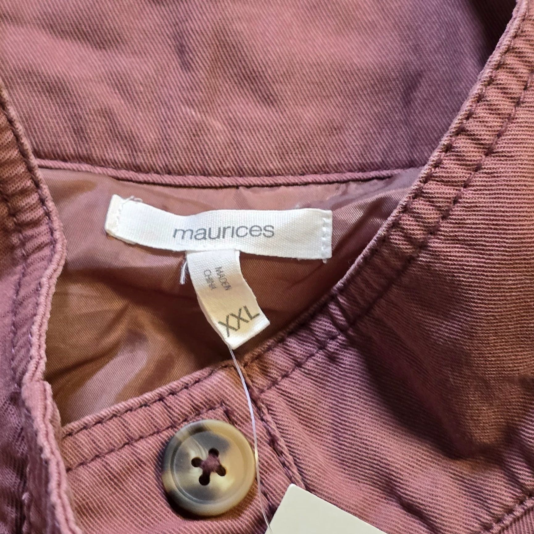 Vintage Maurices Jacket Womens 2XL Brown Orange Military Quilted Casual Capsule Jacket Size XXL / US 16-18 / IT 52-54 - 3 Thumbnail