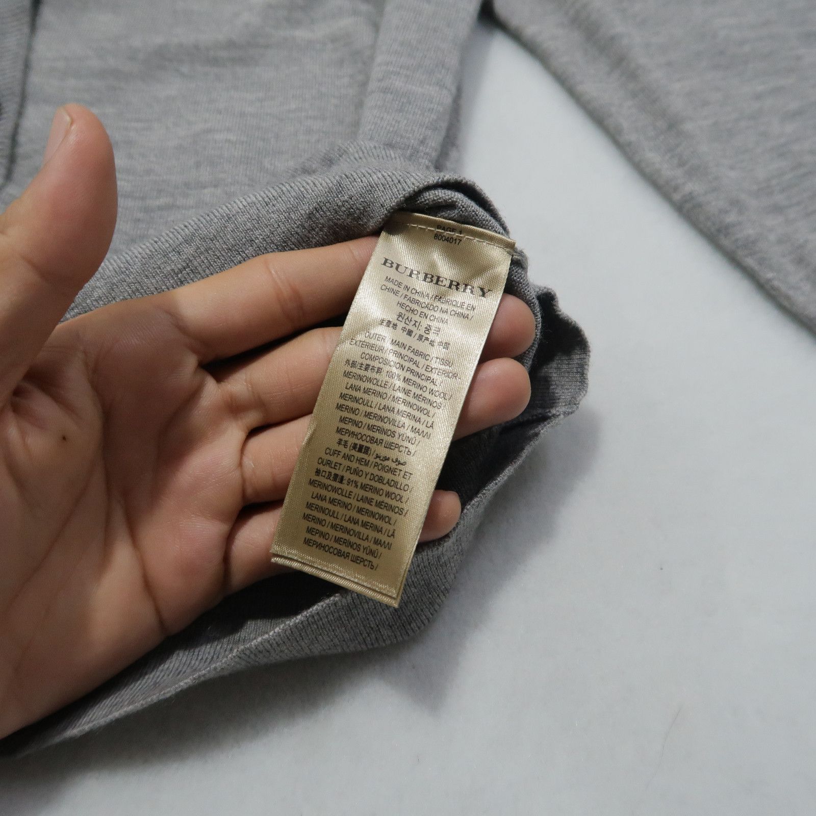 Burberry Burberry Nova Check Wool Patch Detail Distressed Cardigan Size US L / EU 52-54 / 3 - 8 Thumbnail