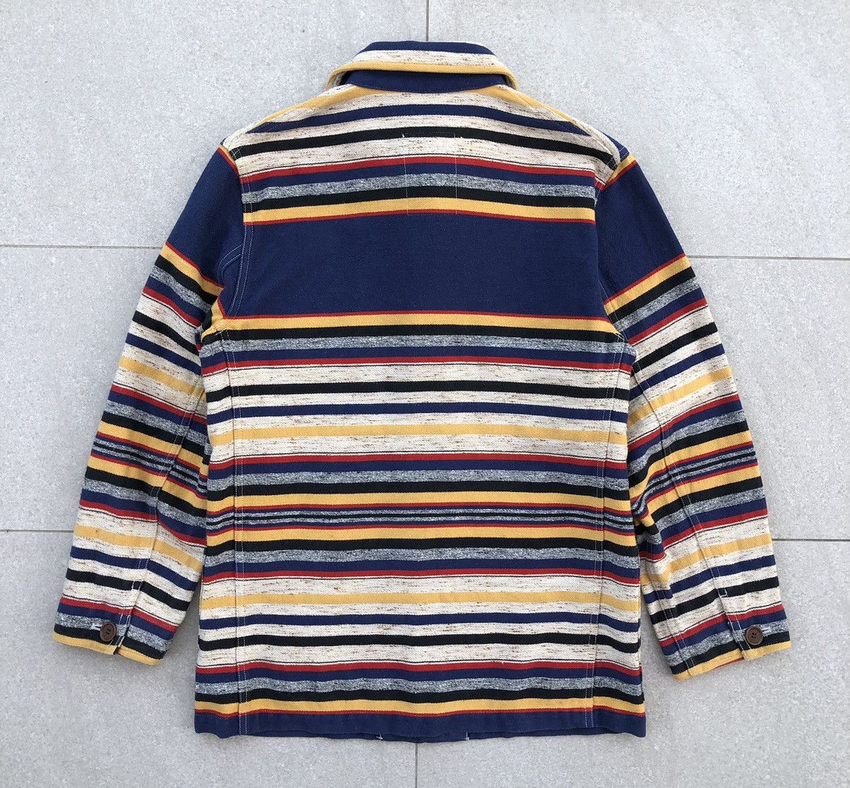 Nicole Club Nicole Club Dept. Multicolour Stripped Canves Coat Jacket Size S / US 4 / IT 40 - 3 Thumbnail