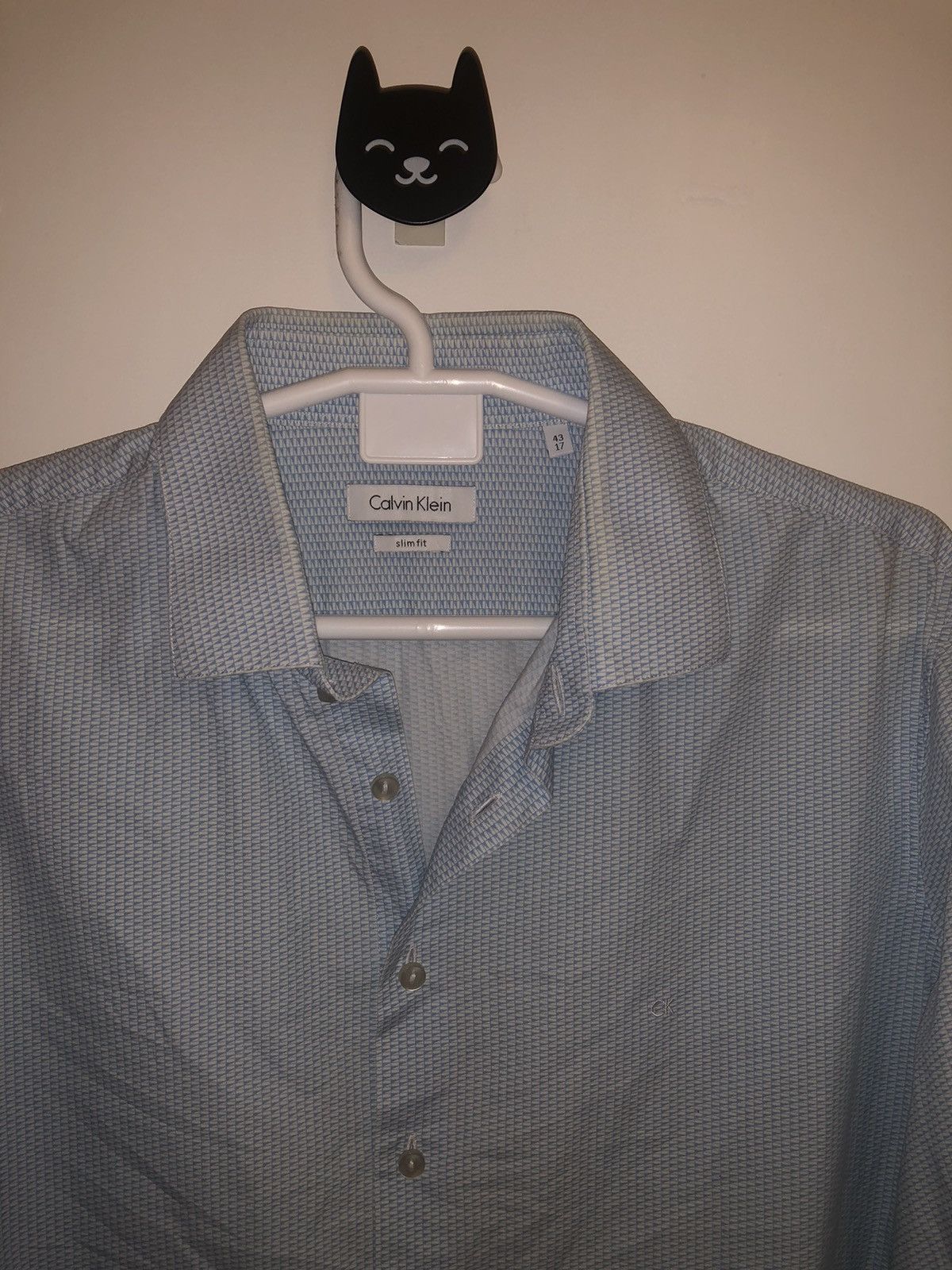 Calvin Klein Light blue and white Calvin Klein Shirt Size US M / EU 48-50 / 2 - 2 Thumbnail