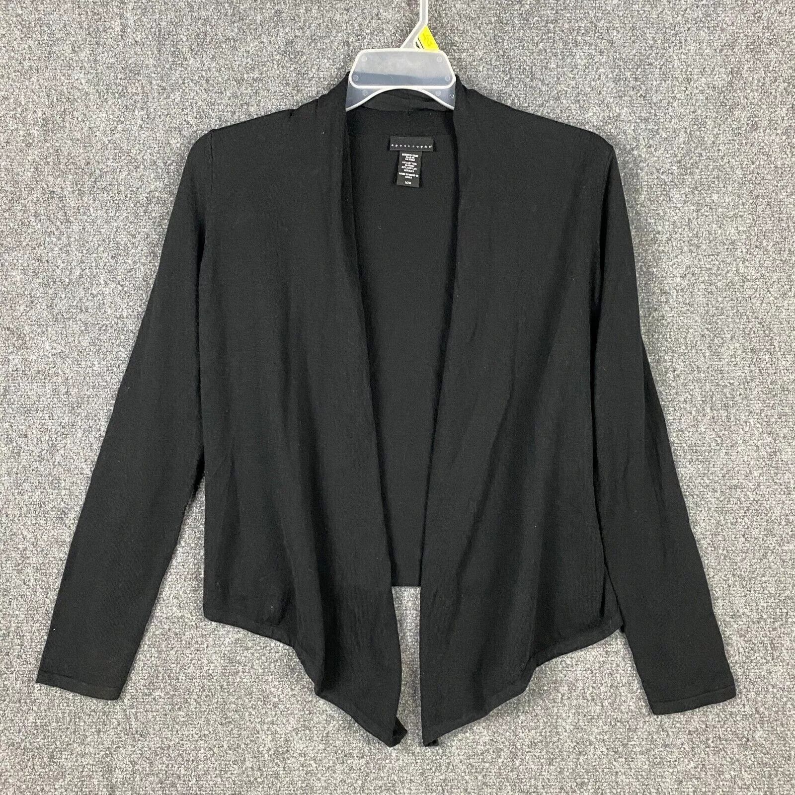 Other Apostrophe Cardigan Medium Women's Cotton Blend Black M Size M / US 6-8 / IT 42-44 - 1 Thumbnail