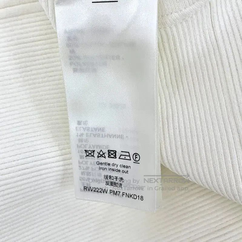 Louis Vuitton Louis Vuitton Women's White Cotton Dress Size L . Size L / US 10 / IT 46 - 7 Thumbnail