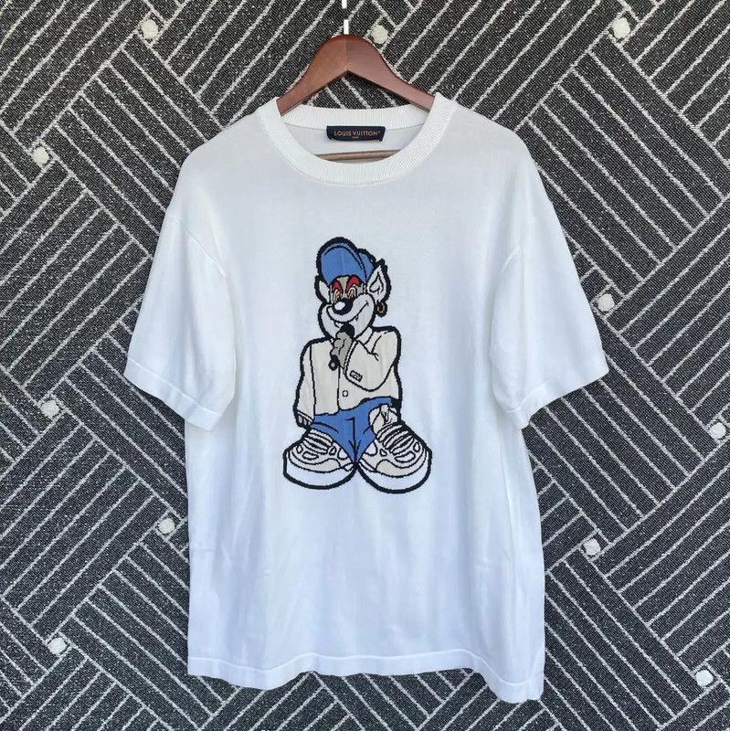 Louis Vuitton Louis Vuitton Summer White Cotton Knit T-shirt 0089 Size US L / EU 52-54 / 3 - 1 Thumbnail