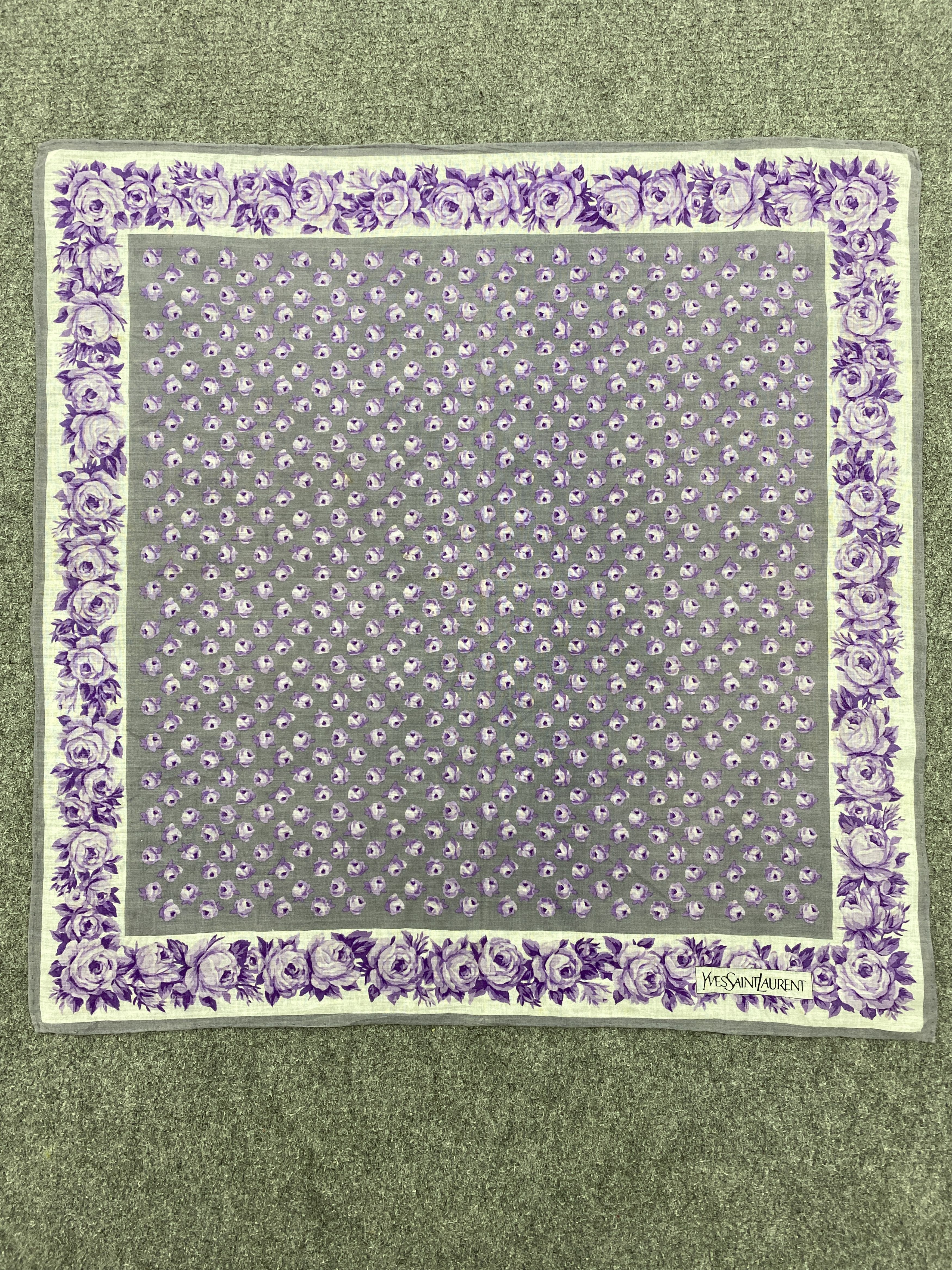 Yves Saint Laurent Yves Saint Laurent Handkerchief / Neckerchief HKC0800 Size ONE SIZE - 3 Thumbnail