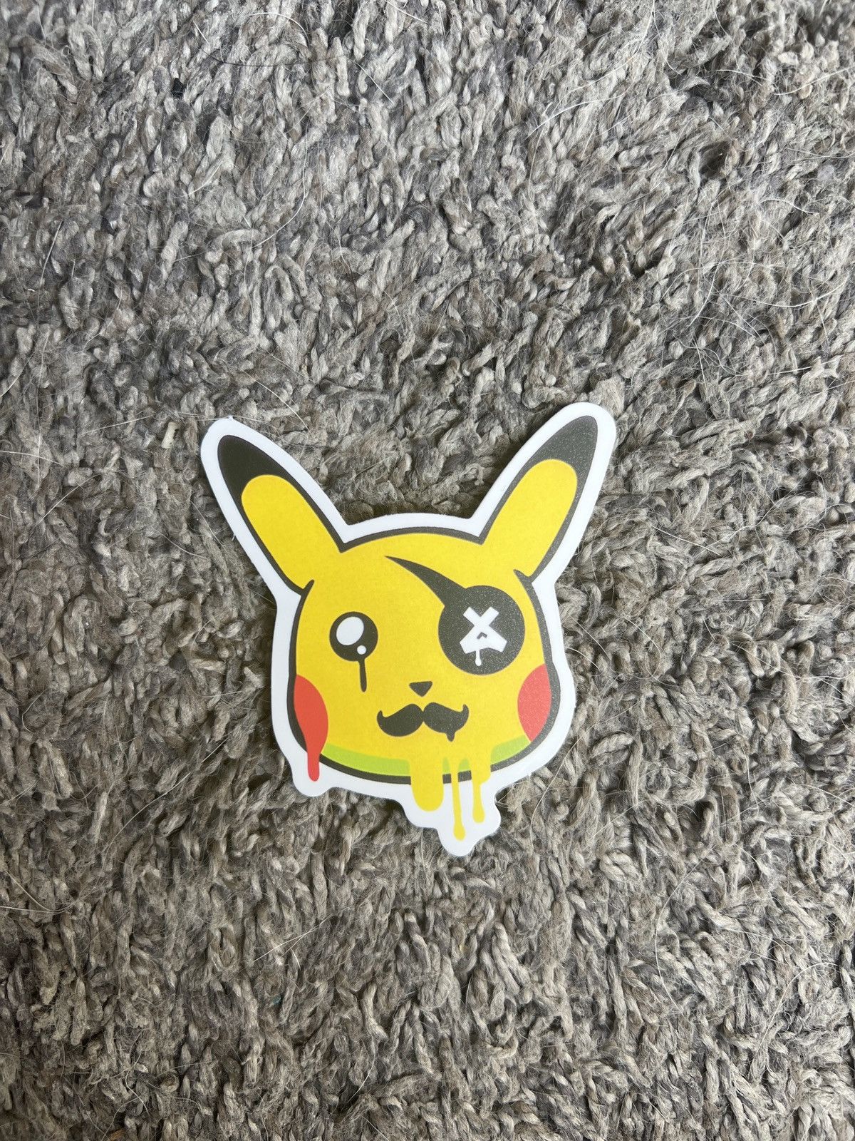 Pokemon Pokémon Melting Pikachu Parody Sticker Size ONE SIZE - 1 Thumbnail