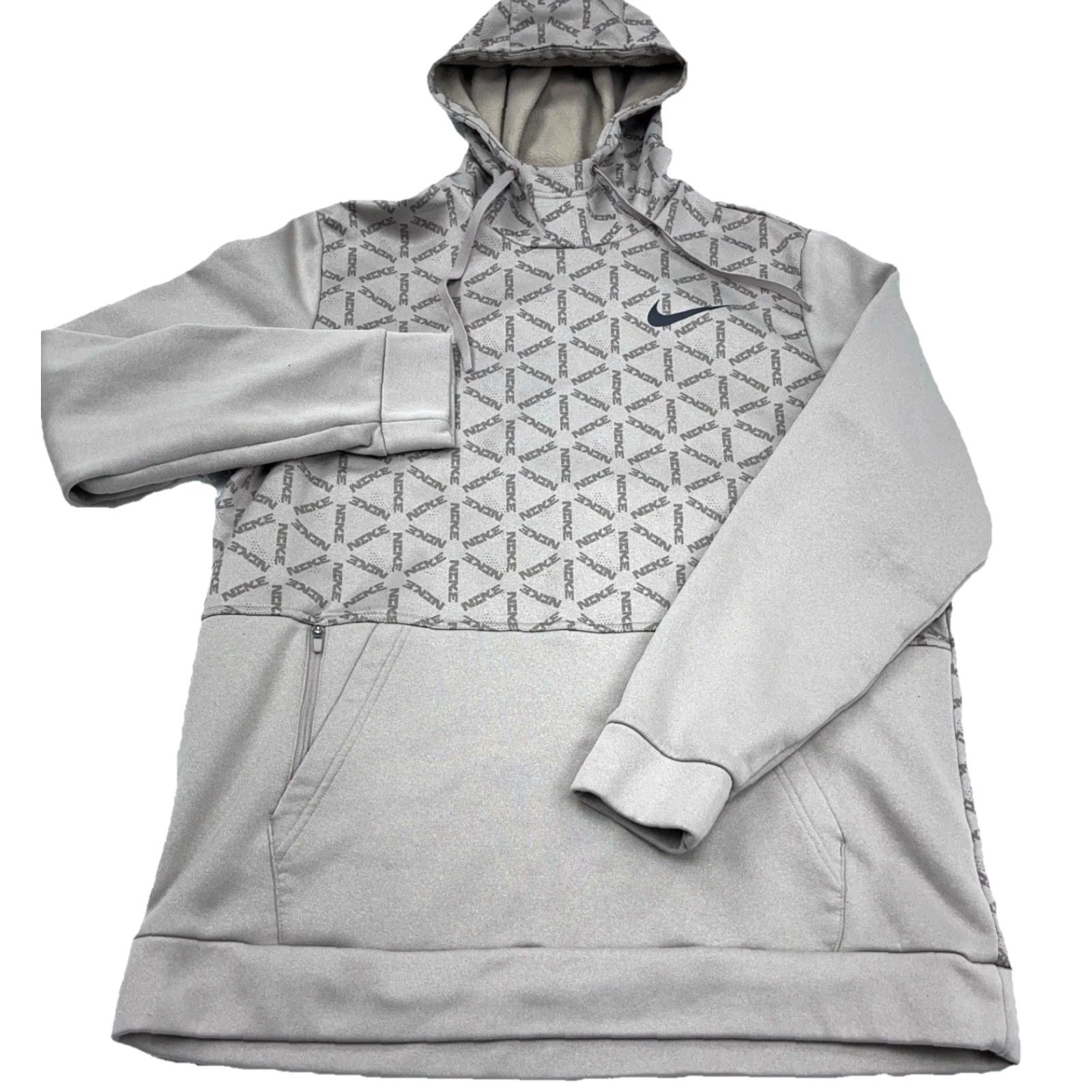 Nike Nike Hoodie Men Large Brown Sweatshirt Sweater Therma Fit Performance Regular Zip Hooded Logo Size US L / EU 52-54 / 3 - 2 Thumbnail