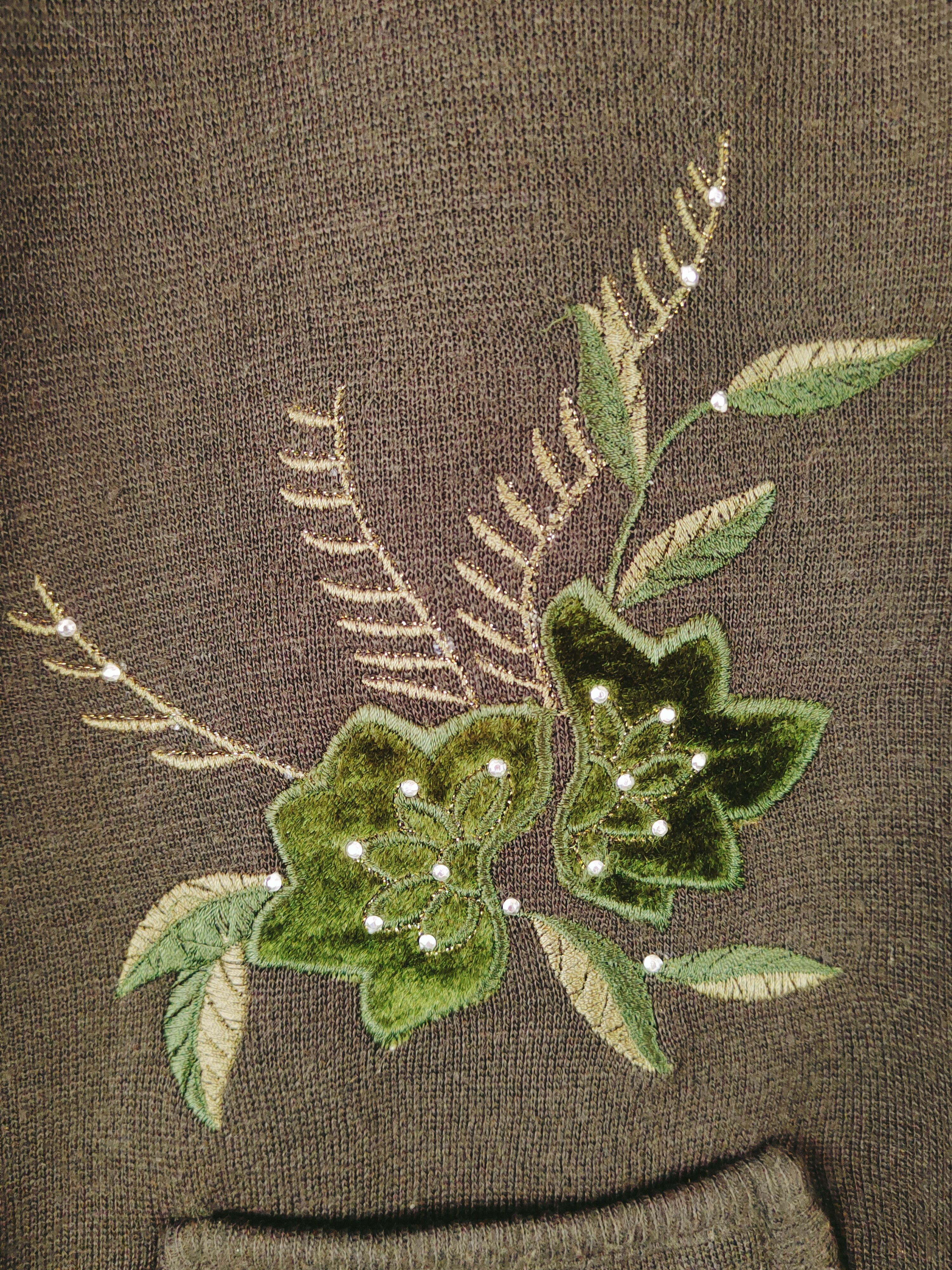 Homespun Knitwear × Japanese Brand × Vintage Holee Dark Green Knitwear Button Up Vests #W686 Size L / US 10 / IT 46 - 3 Thumbnail