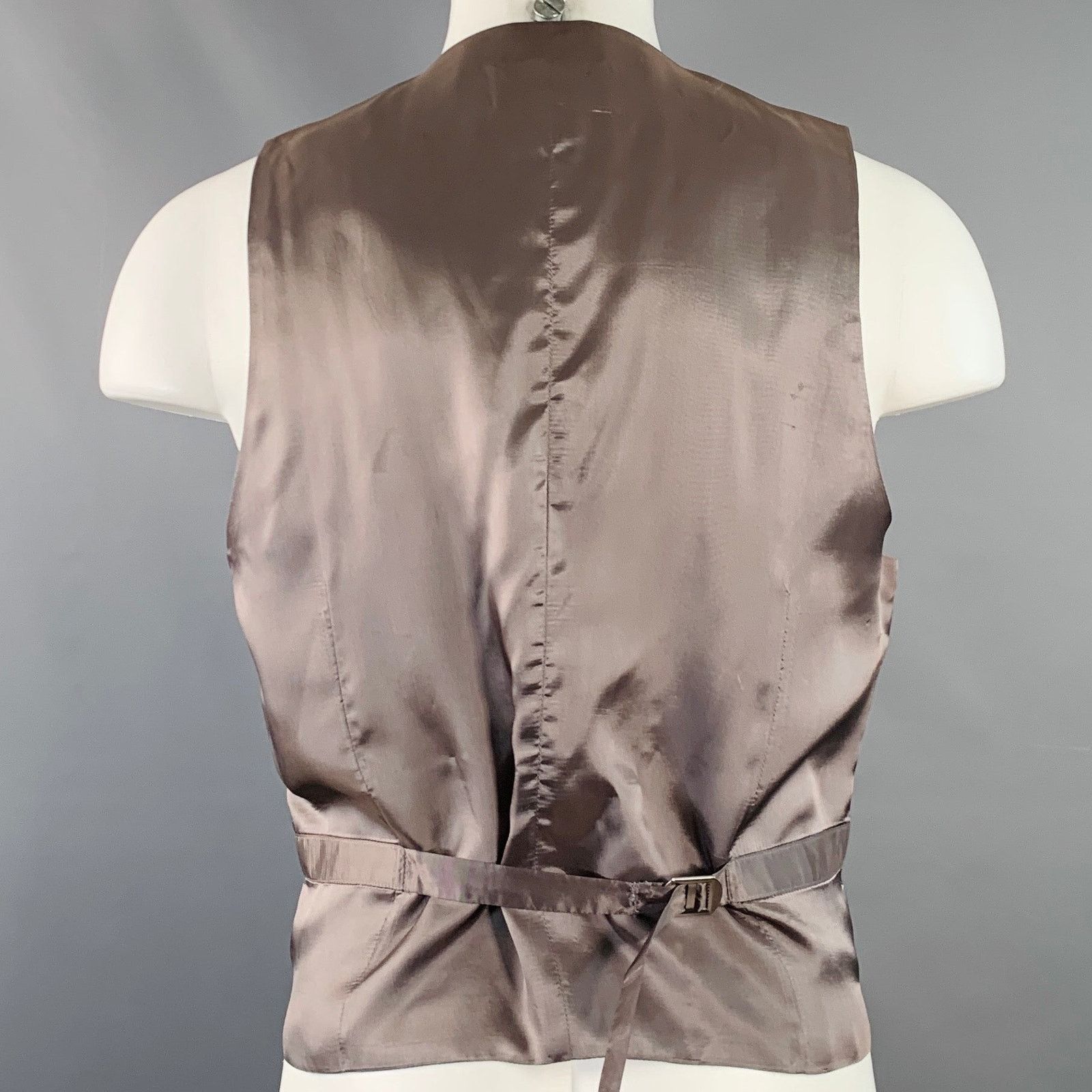 Maison Margiela MAISON MARTIN MARGIELA Heather Grey Taupe V-Neck Formal Vest Size 40R - 3 Thumbnail