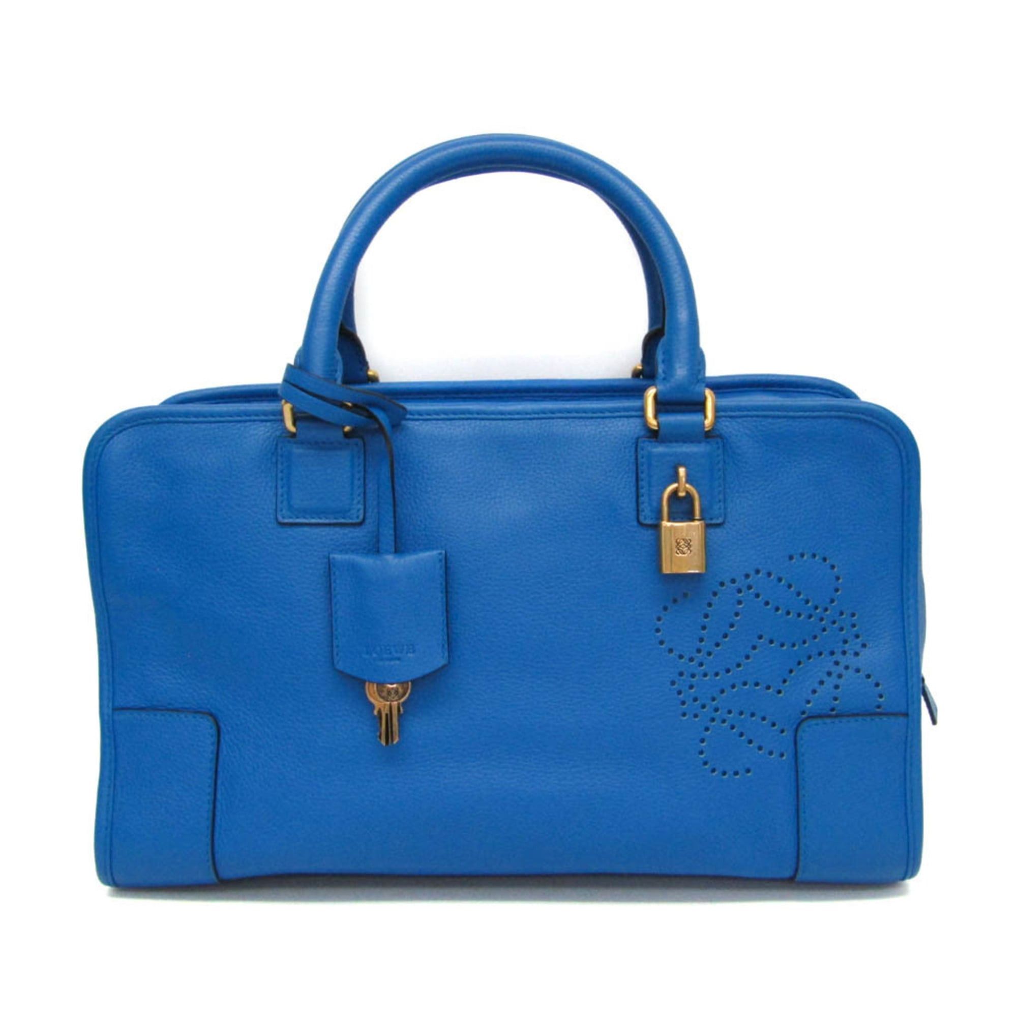 Loewe Loewe Amazona 36 Limited Edition 352.34.AA22 Women's Leather Handbag Blue Size ONE SIZE - 1 Thumbnail
